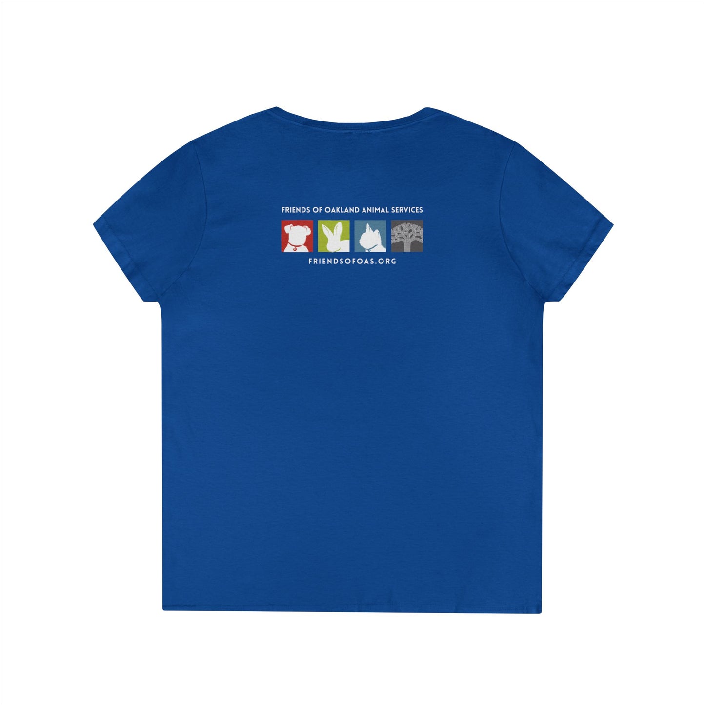 Pawsitively Oakland Ladies' V-Neck T-Shirt