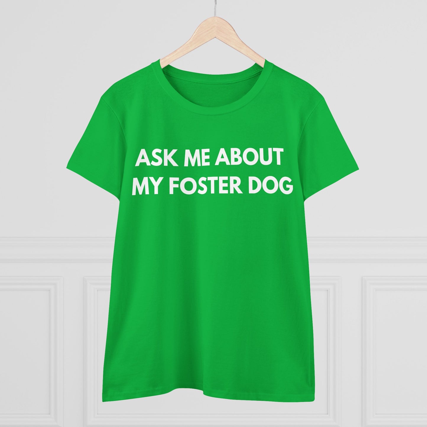 Ask Me -- Women's Midweight Cotton Tee