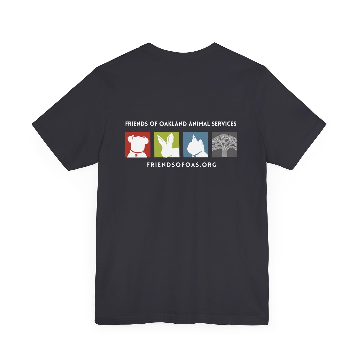 Back-Printed FOAS Logo - Unisex Short Sleeve Tee