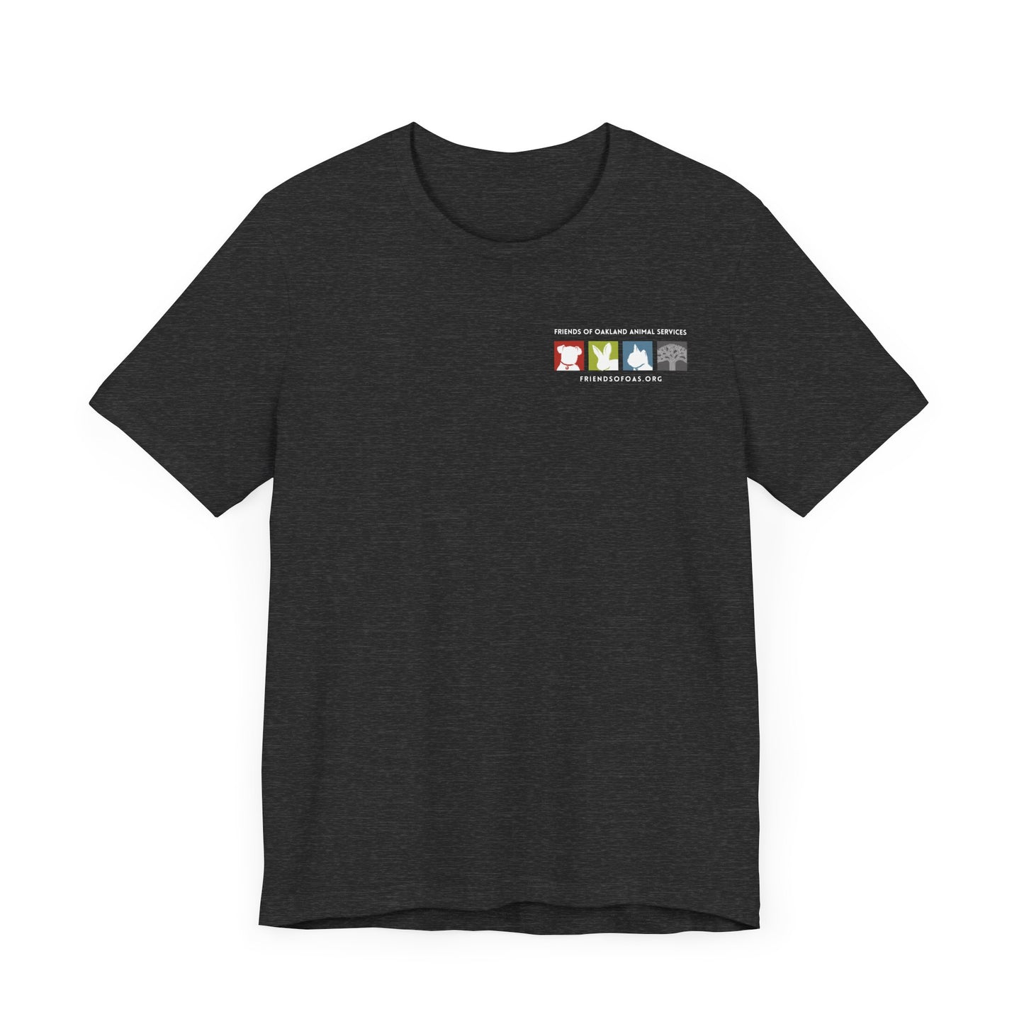 Back-Printed FOAS Logo - Unisex Short Sleeve Tee