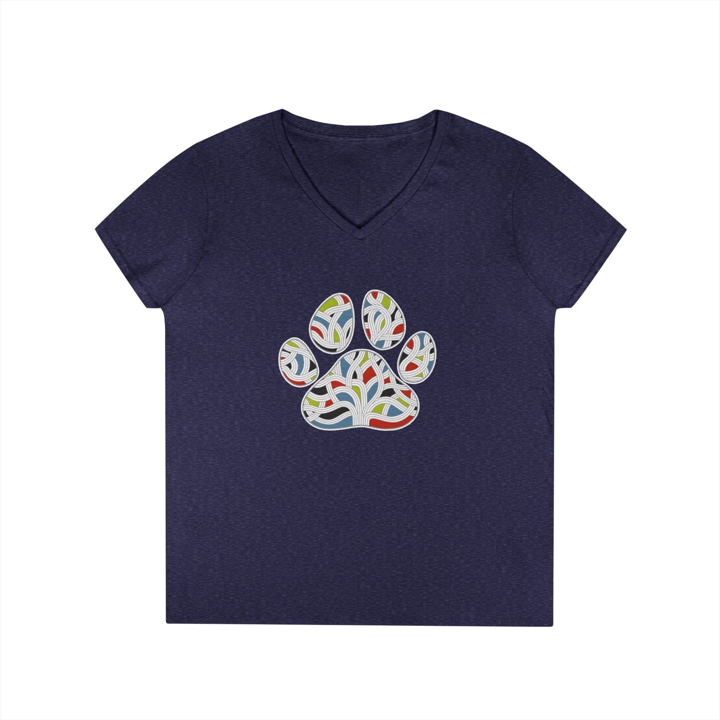 Pawsitively Oakland Ladies' V-Neck T-Shirt