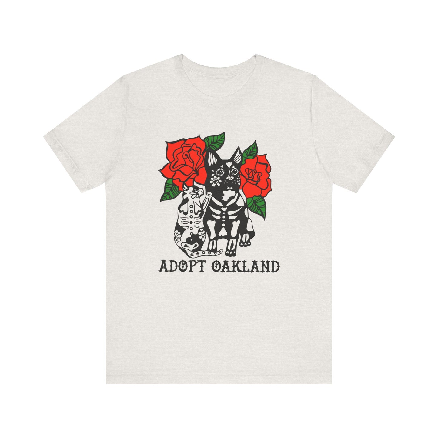 Las Mascotas -Adopt Oakland Cat & Dog Tee – Unisex Jersey Short Sleeve T-Shirt for Animal Lovers