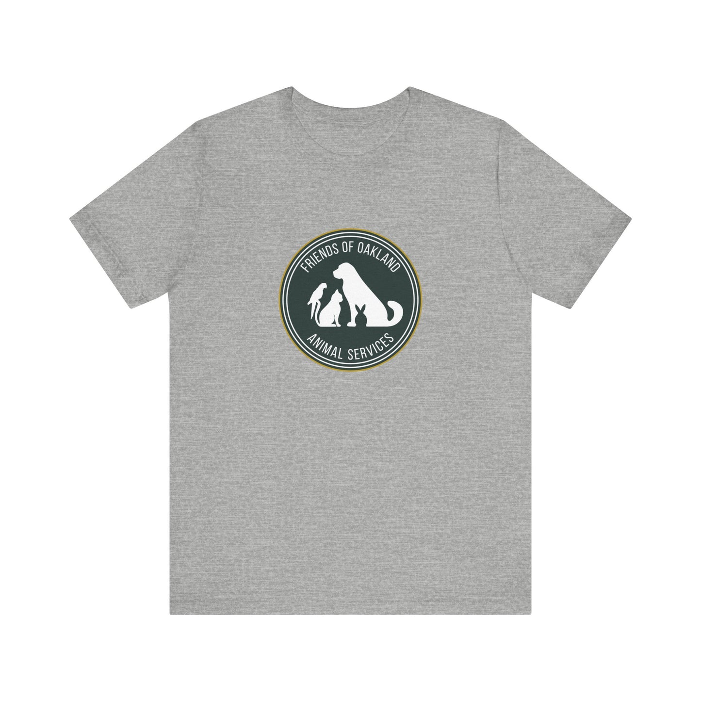 Baseball Friends of Oakland Animal Services Tee - Unisex Jersey Short Sleeve Animal Lovers Shirt