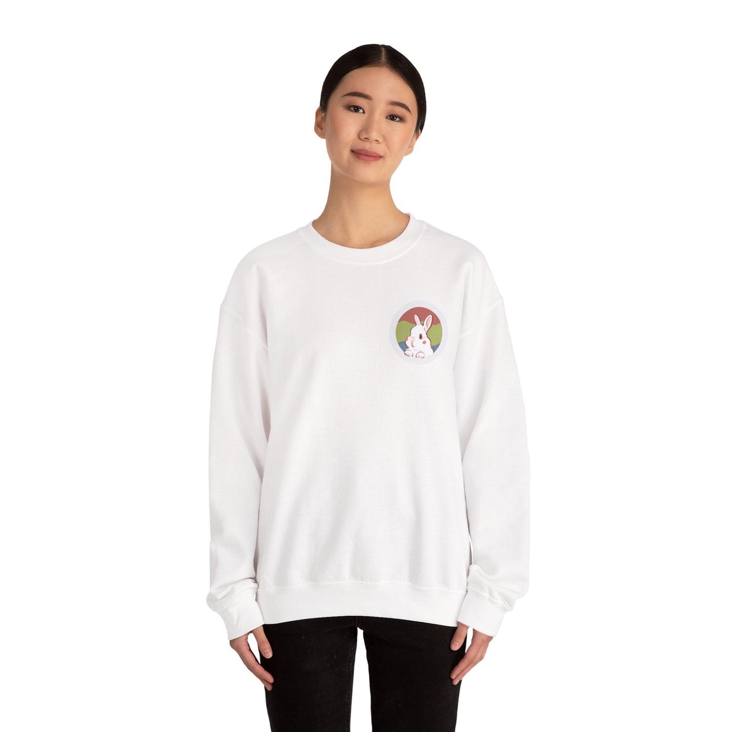 Bunny Unisex Crewneck Sweatshirt for Animal Lovers