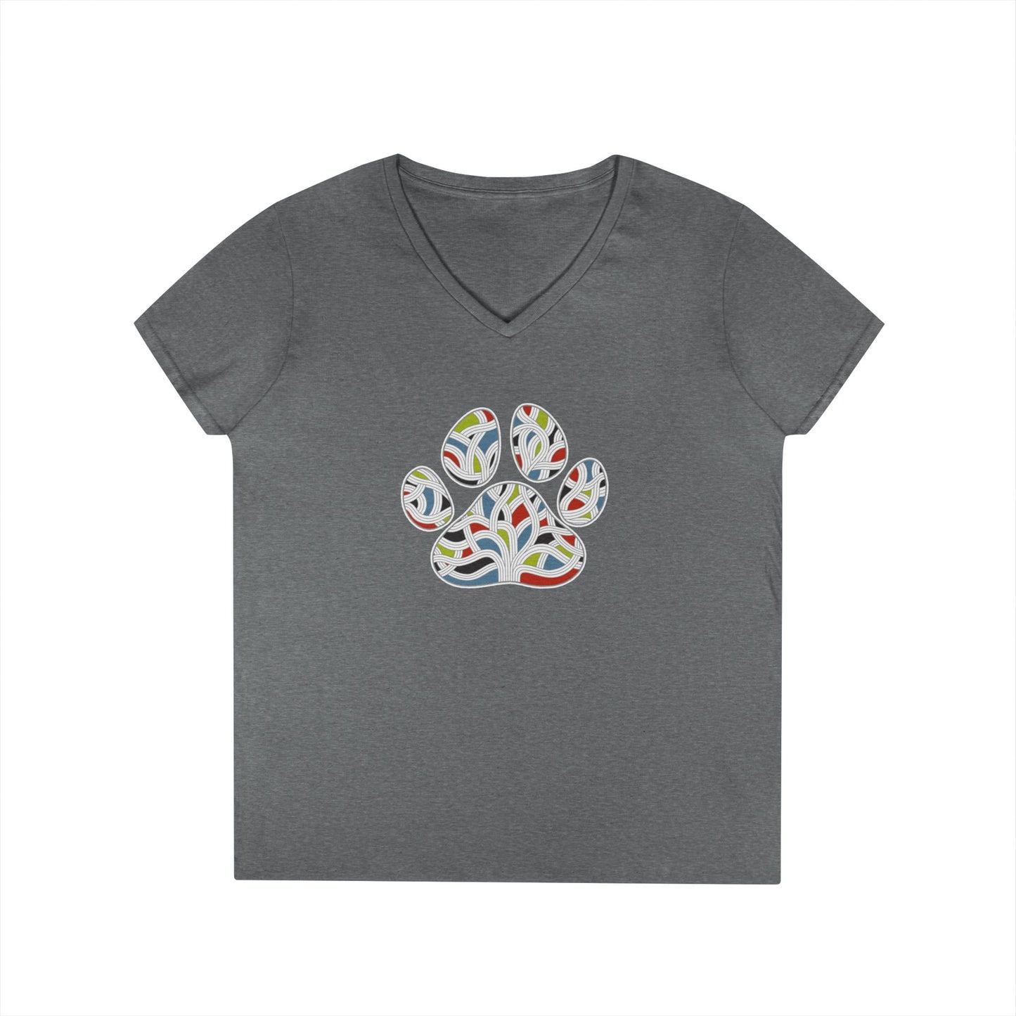 Pawsitively Oakland Ladies' V-Neck T-Shirt