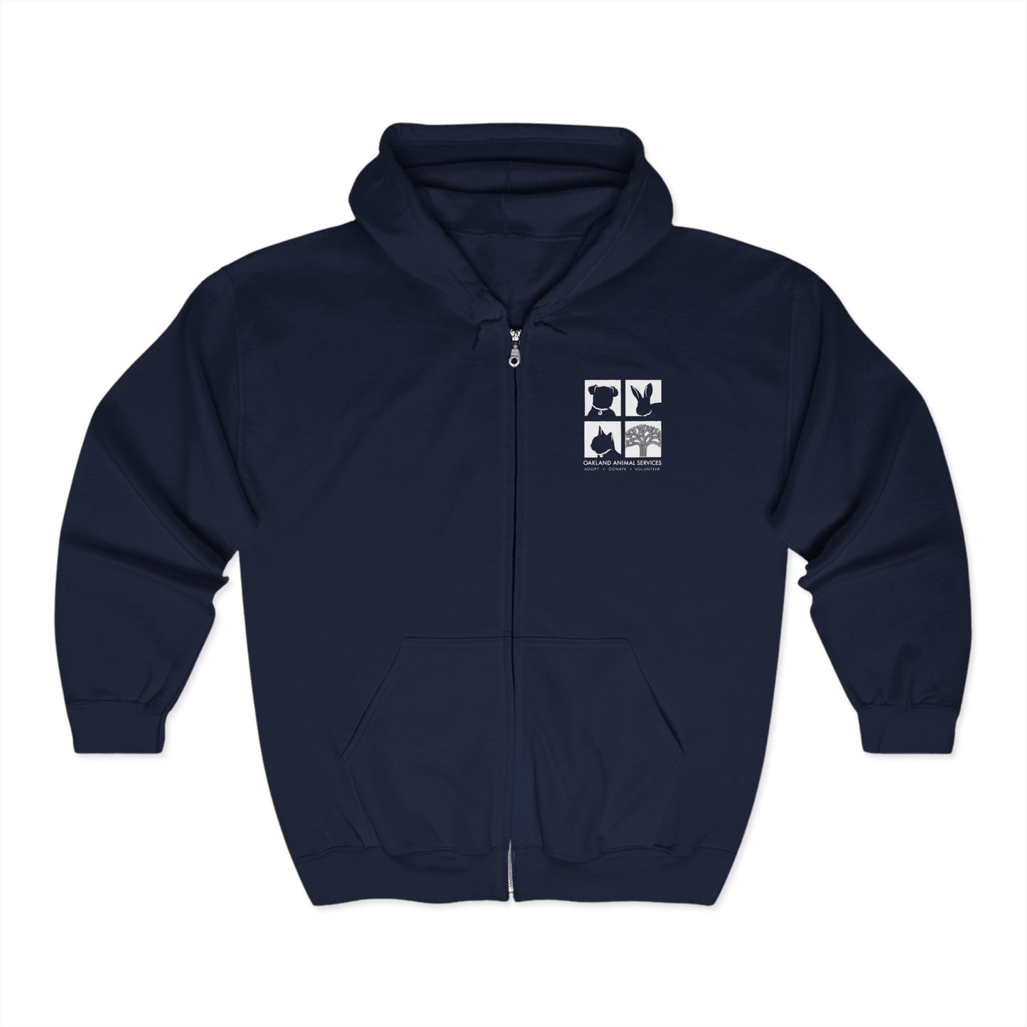 OAS Logo Unisex Heavy Blend™ Full Zip Hooded Sweatshirt