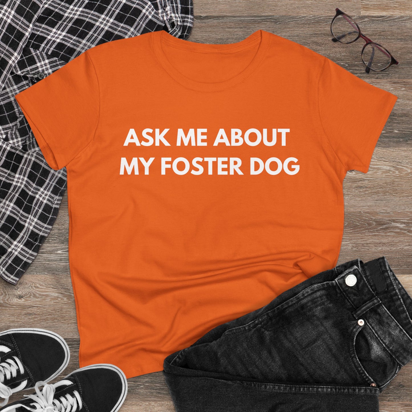 Ask Me -- Women's Midweight Cotton Tee