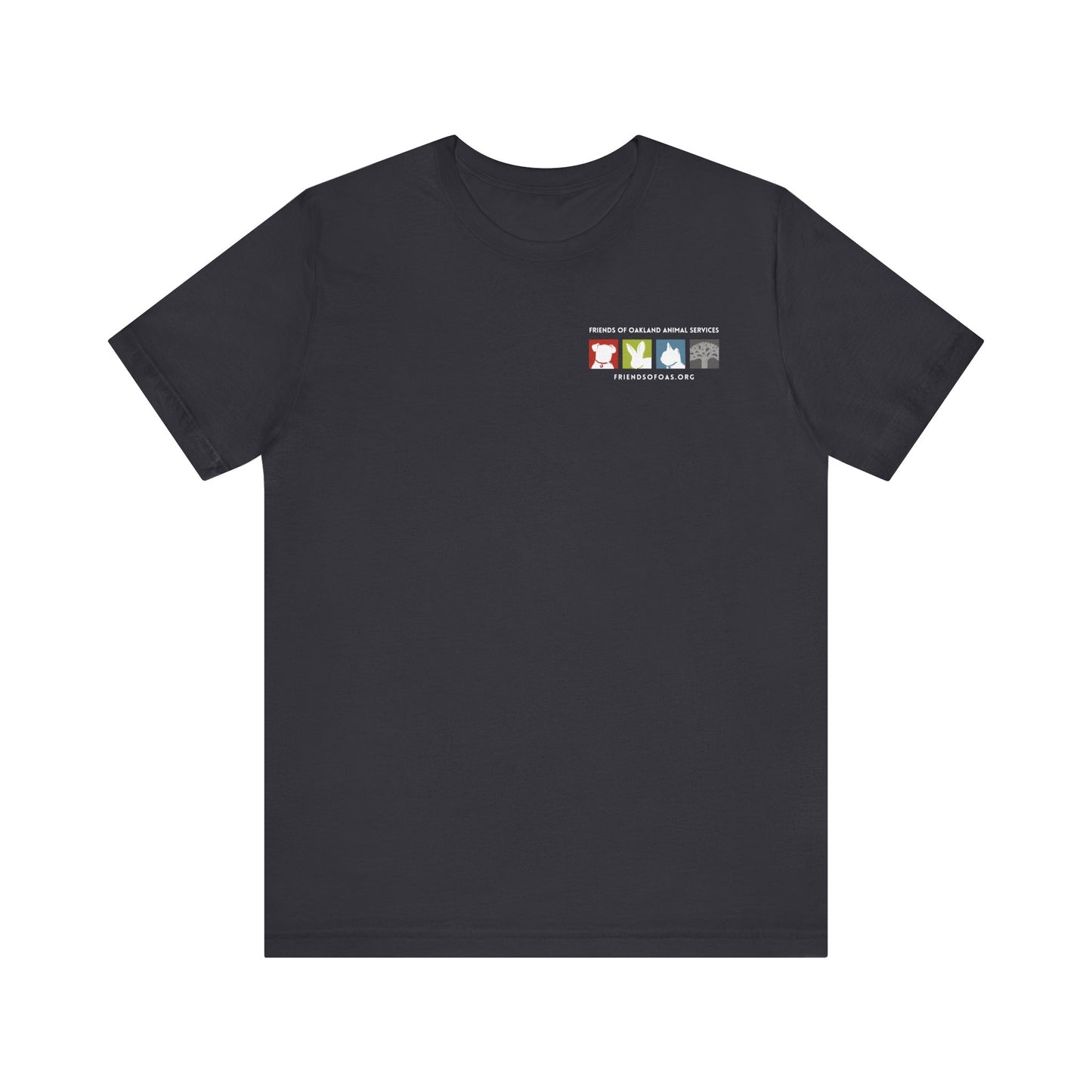 Back-Printed FOAS Logo - Unisex Short Sleeve Tee