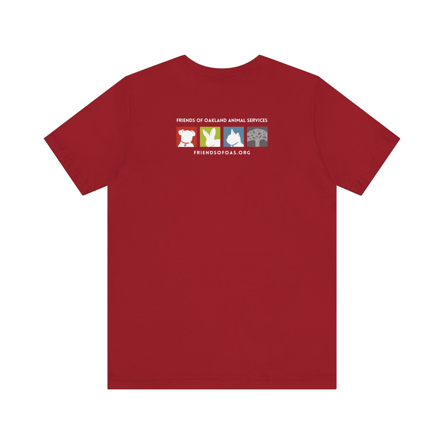 Baseball Friends of Oakland Animal Services Tee - Unisex Jersey Short Sleeve Animal Lovers Shirt
