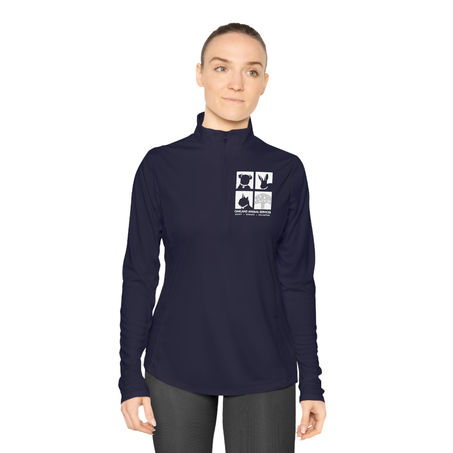 OAS Logo Ladies Quarter-Zip Pullover