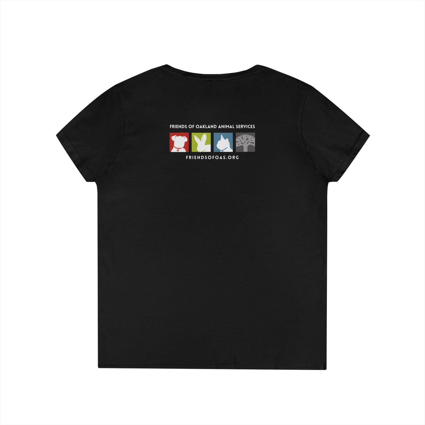 Pawsitively Oakland Ladies' V-Neck T-Shirt
