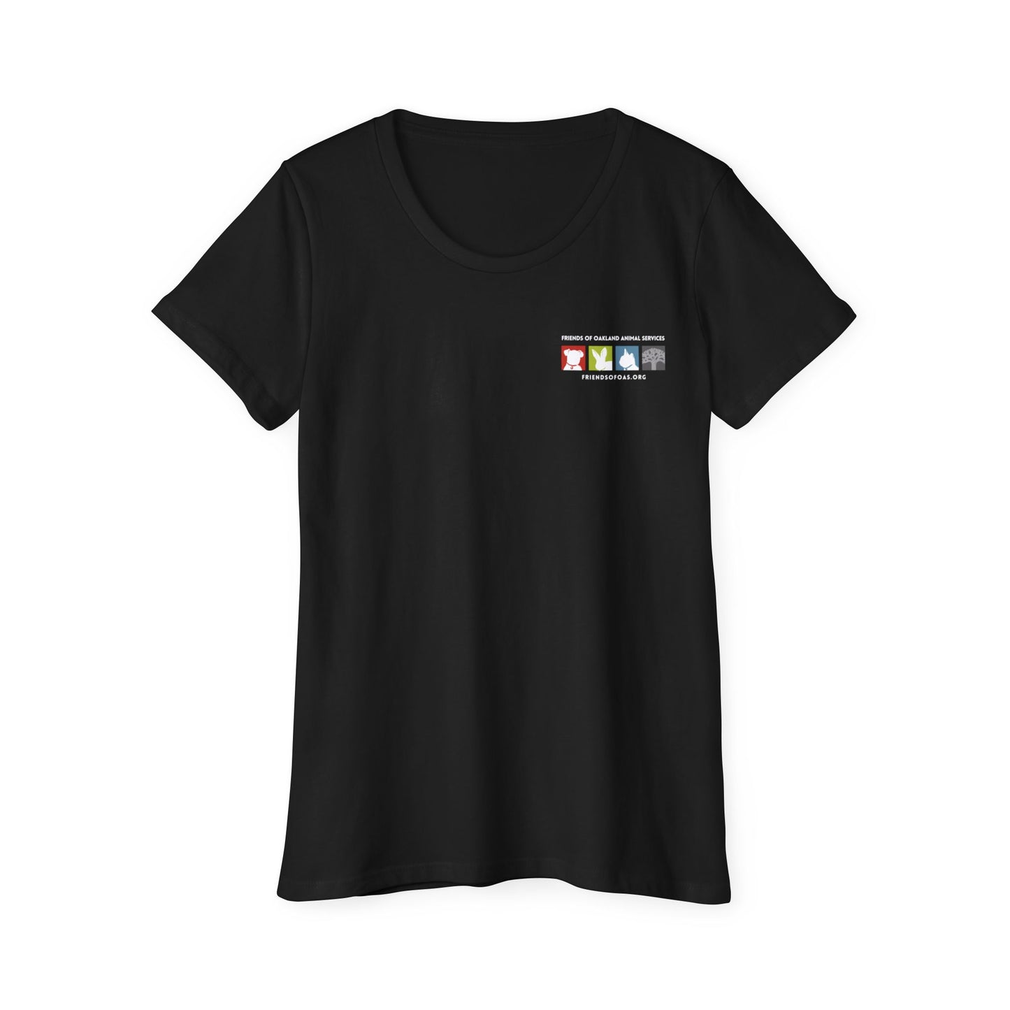 Pawsitively Oakland Back Printed Women's Organic Short Sleeve T-Shirt
