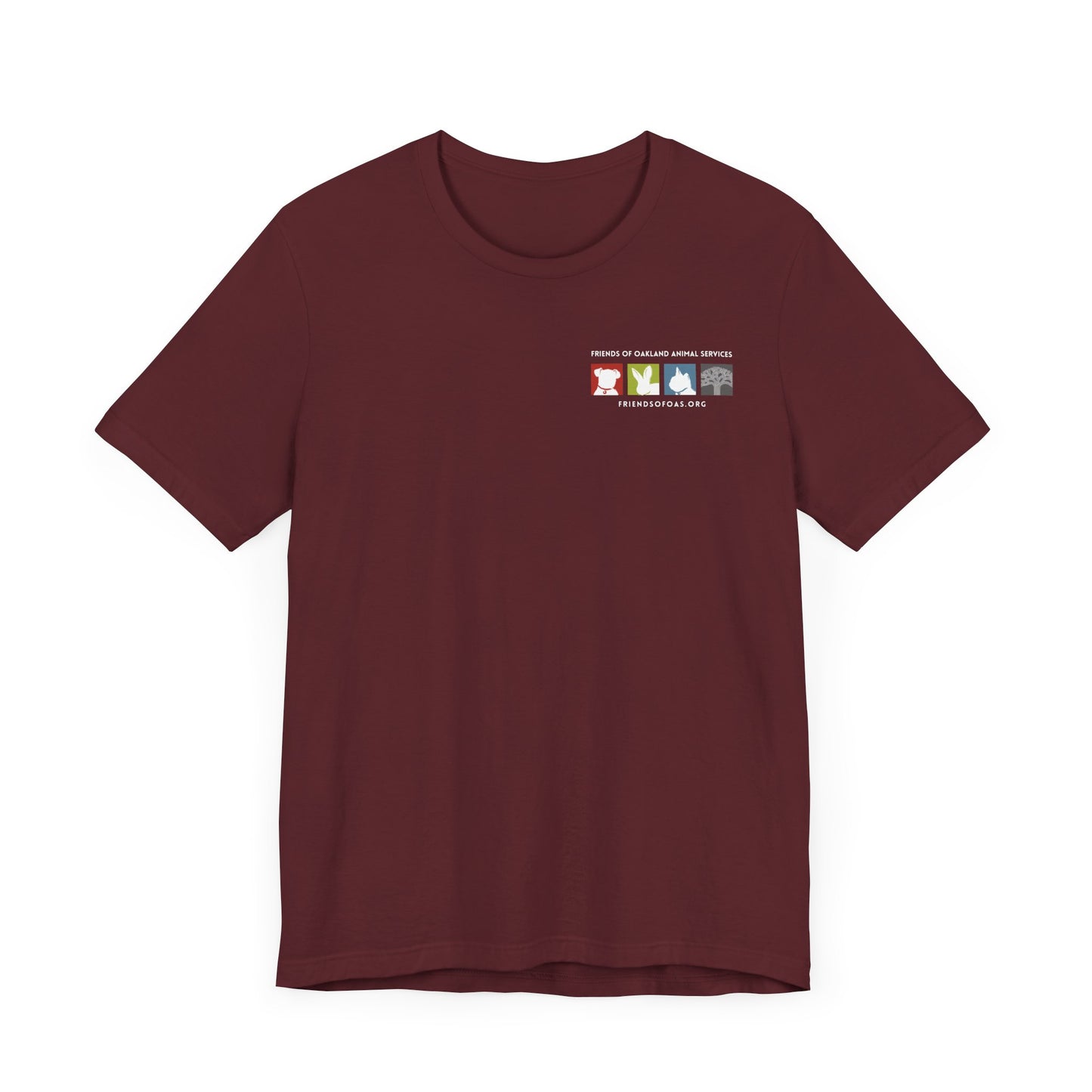 Back-Printed FOAS Logo - Unisex Short Sleeve Tee
