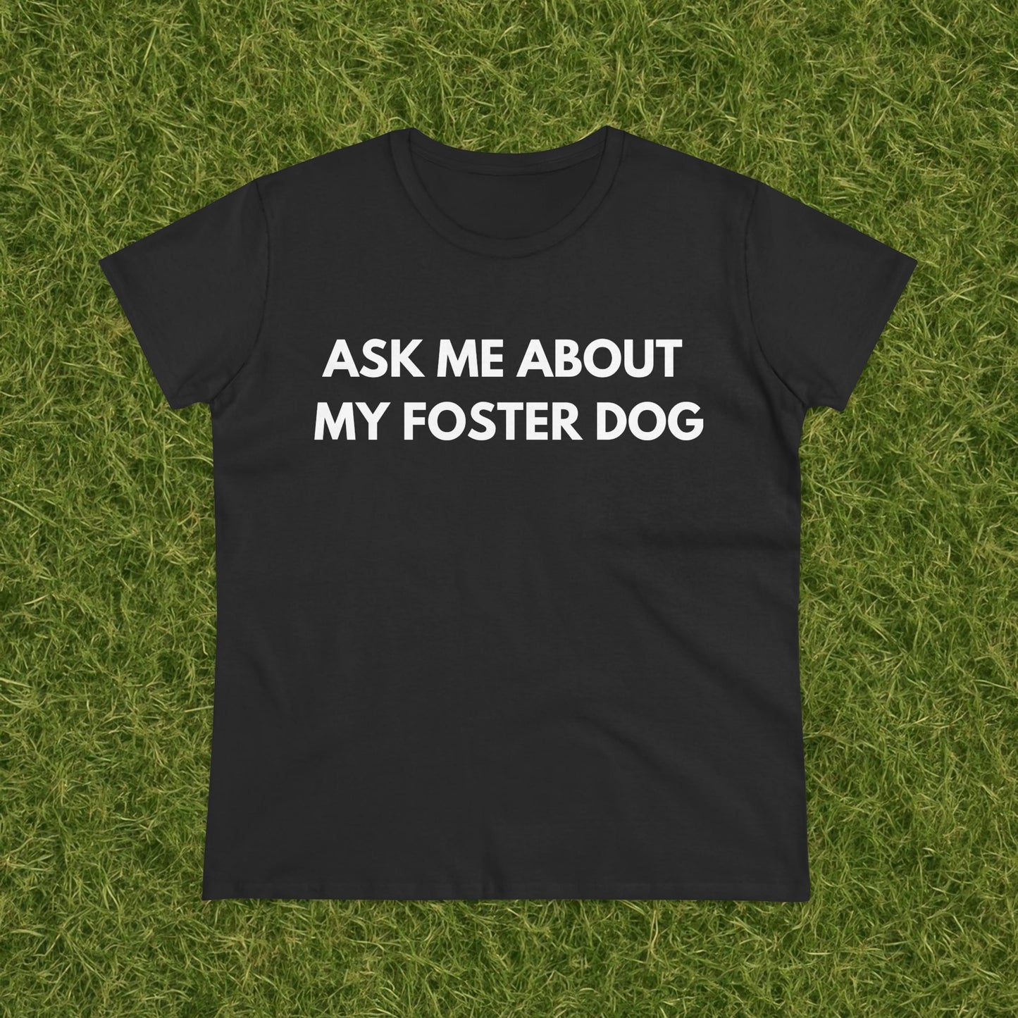 Ask Me -- Women's Midweight Cotton Tee
