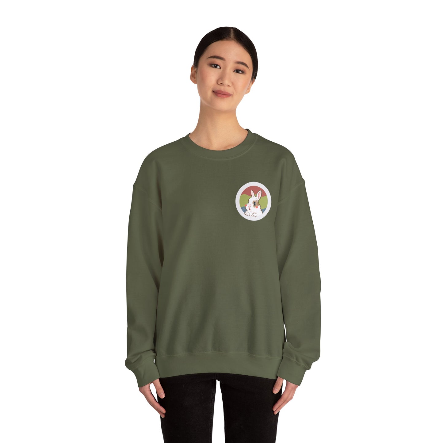 Bunny Unisex Crewneck Sweatshirt for Animal Lovers