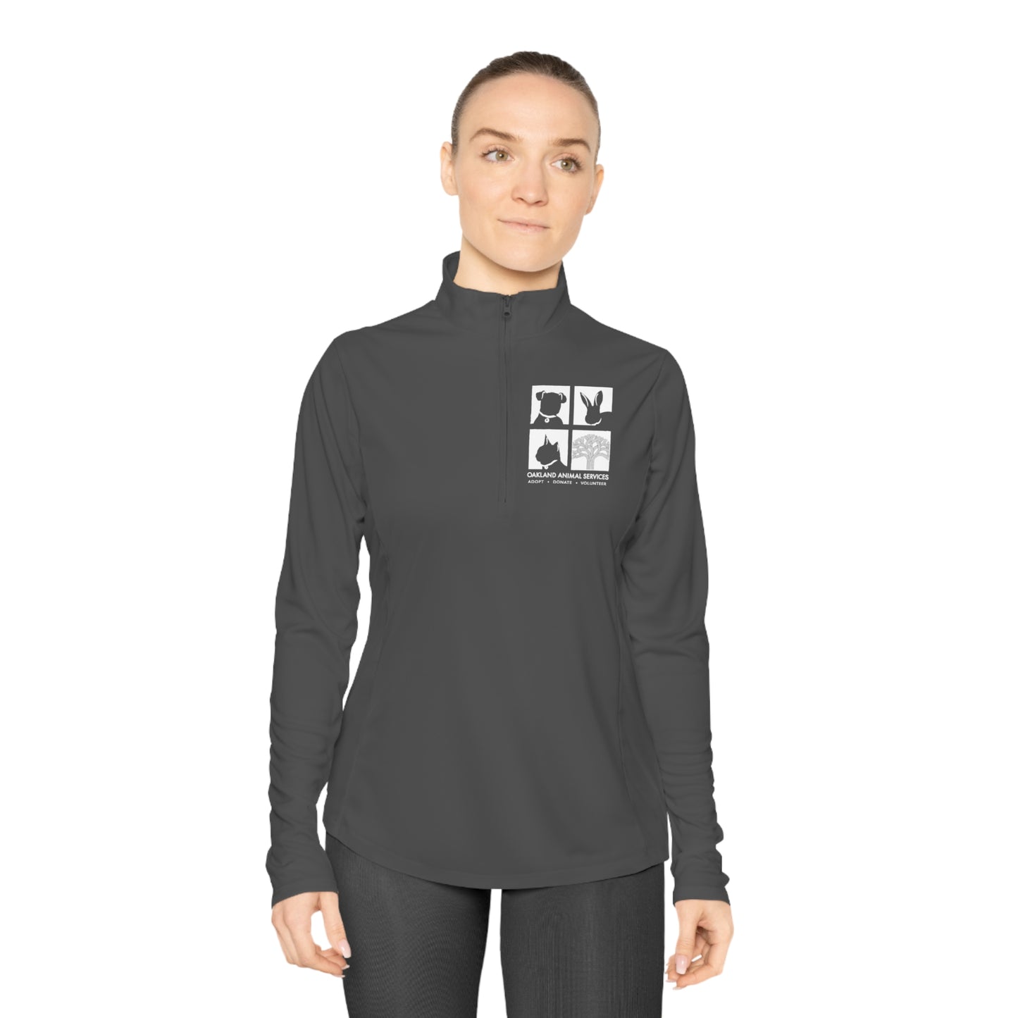 OAS Logo Ladies Quarter-Zip Pullover