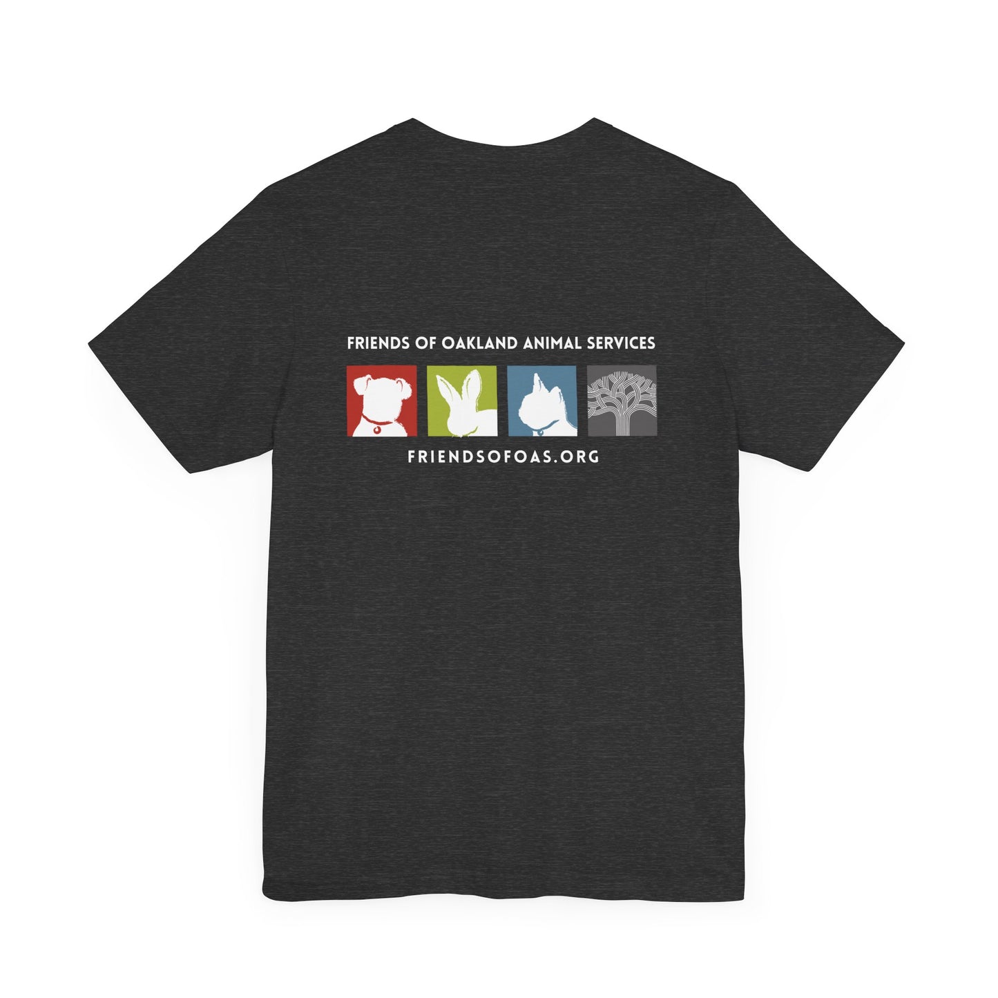 Back-Printed FOAS Logo - Unisex Short Sleeve Tee