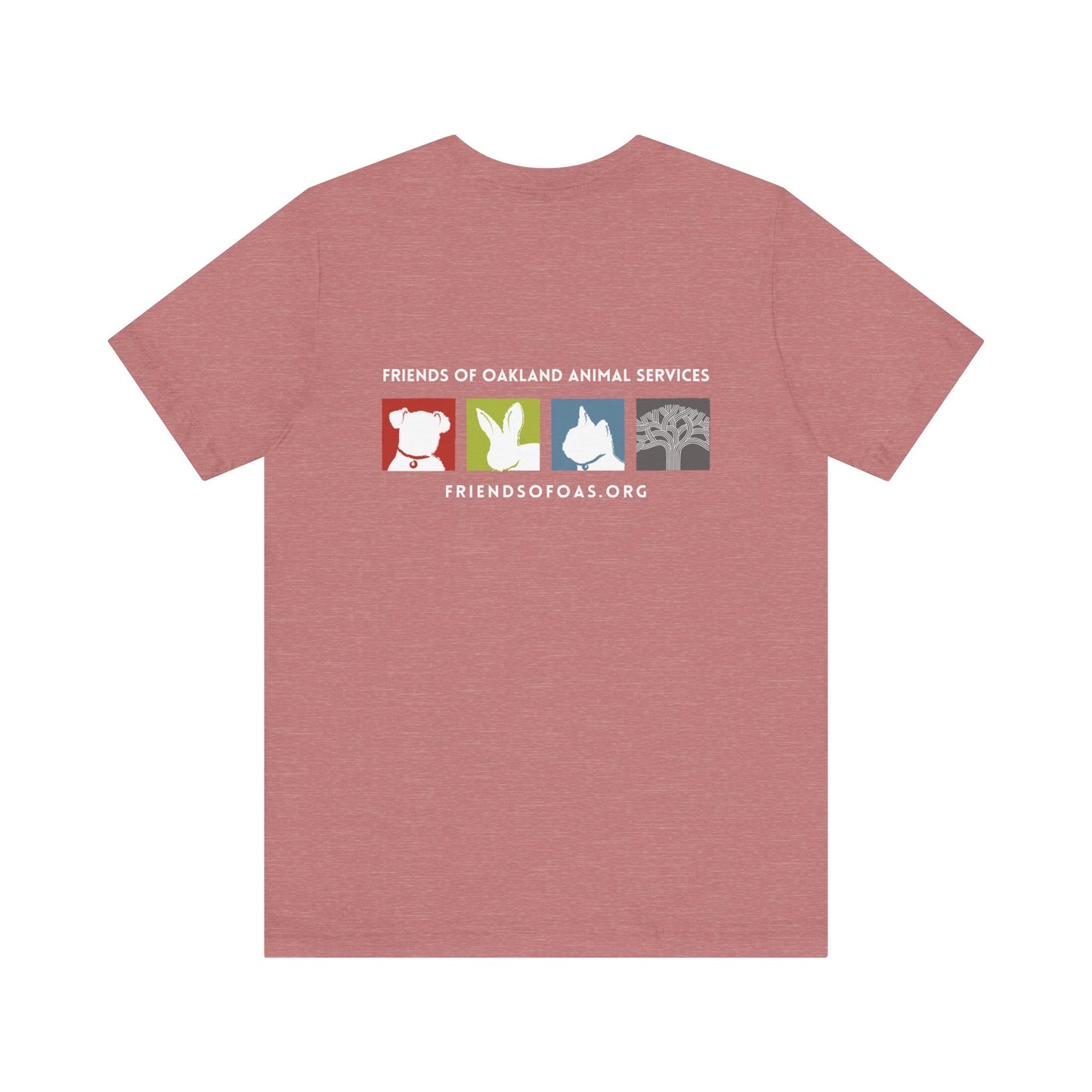 Back-Printed FOAS Logo - Unisex Short Sleeve Tee