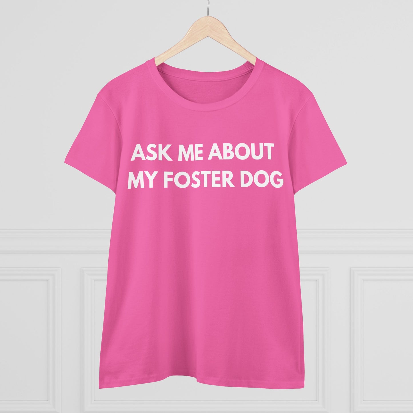 Ask Me -- Women's Midweight Cotton Tee