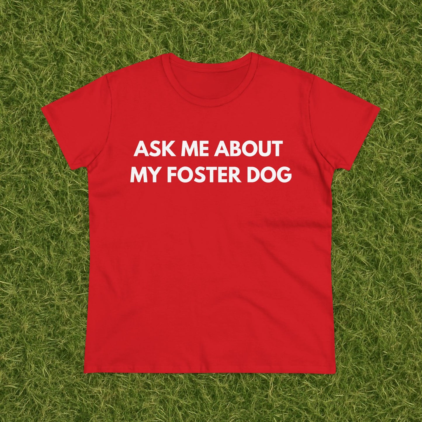 Ask Me -- Women's Midweight Cotton Tee