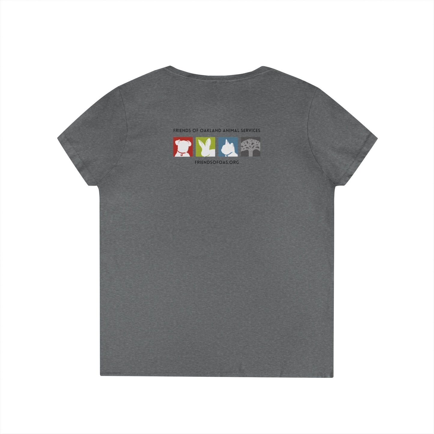 Pawsitively Oakland Ladies' V-Neck T-Shirt