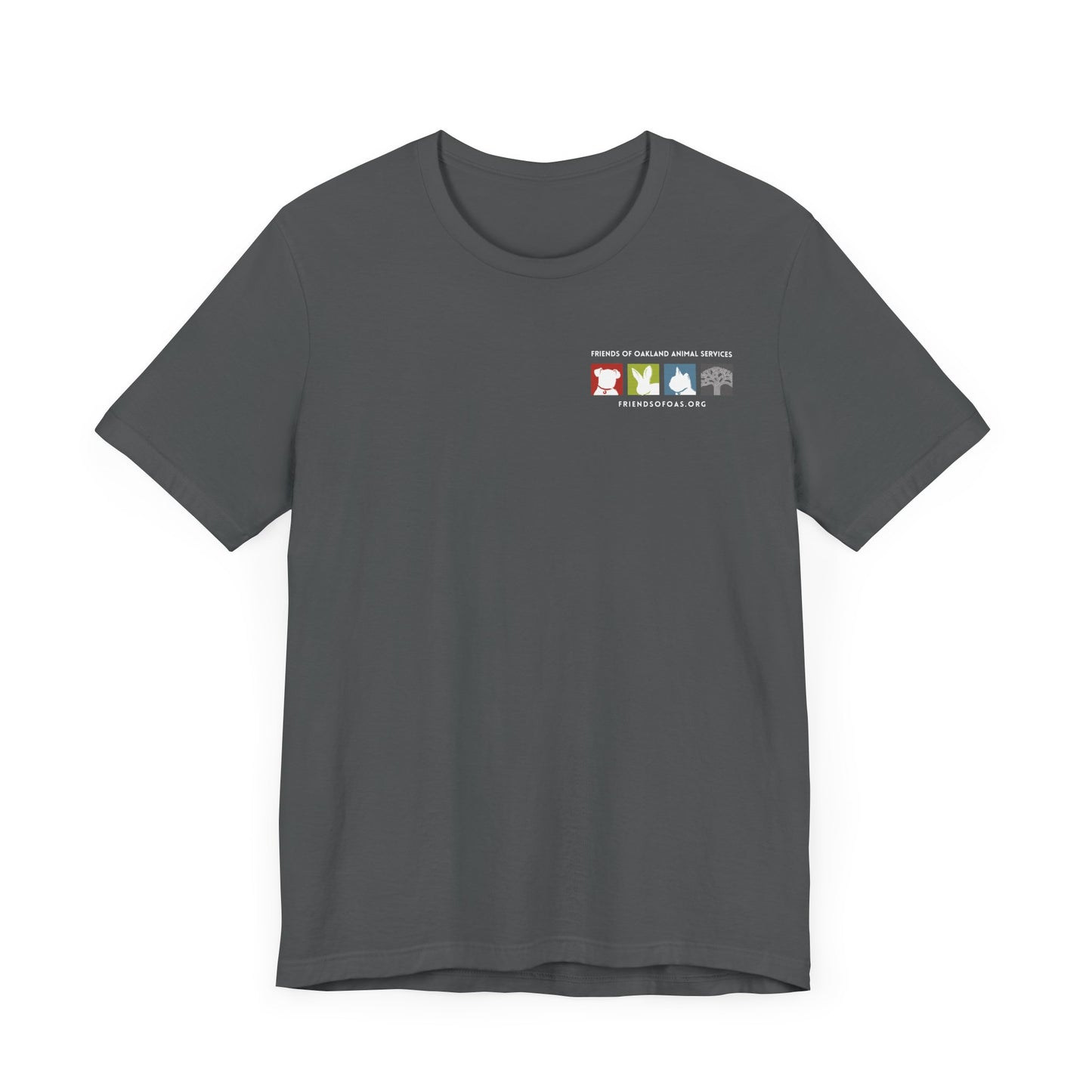 Back-Printed FOAS Logo - Unisex Short Sleeve Tee