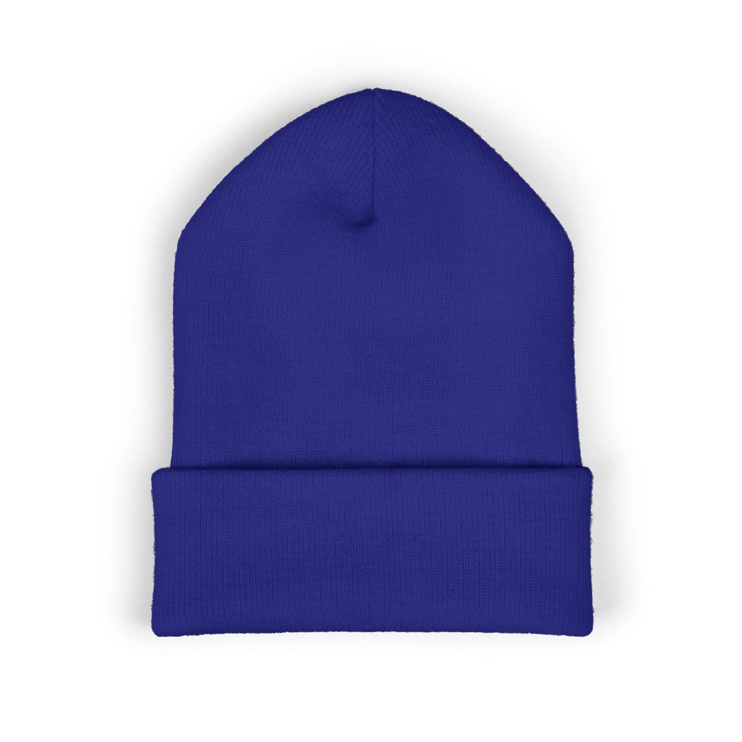 OAS Custom Embroidered Classic Cuffed Beanie - Bright Yellow Paw Print Design