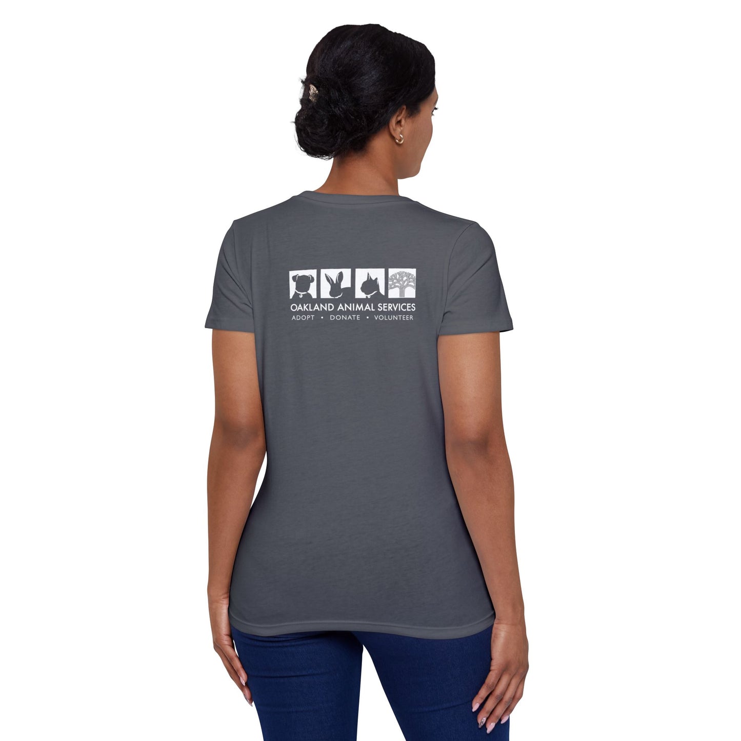OAS Logo Back Printed Women's Organic Short Sleeve T-Shirt