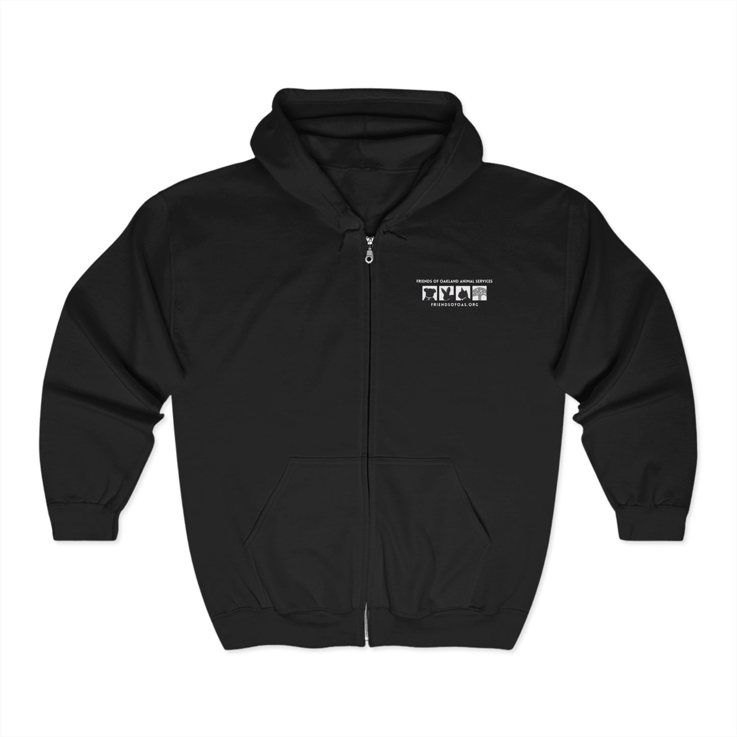 Pawsitively Oakland Unisex Heavy Blend™ Full Zip Hooded Sweatshirt