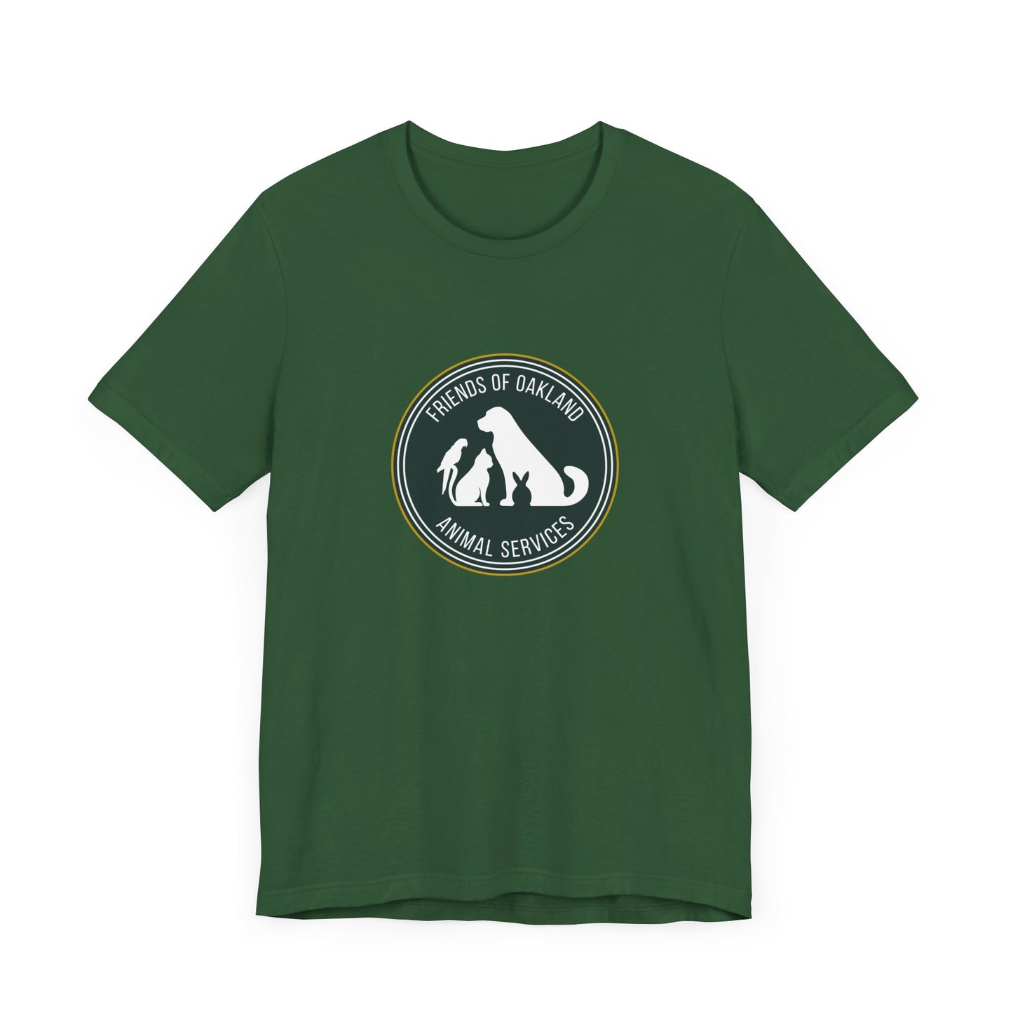 Baseball Friends of Oakland Animal Services Tee - Unisex Jersey Short Sleeve Animal Lovers Shirt