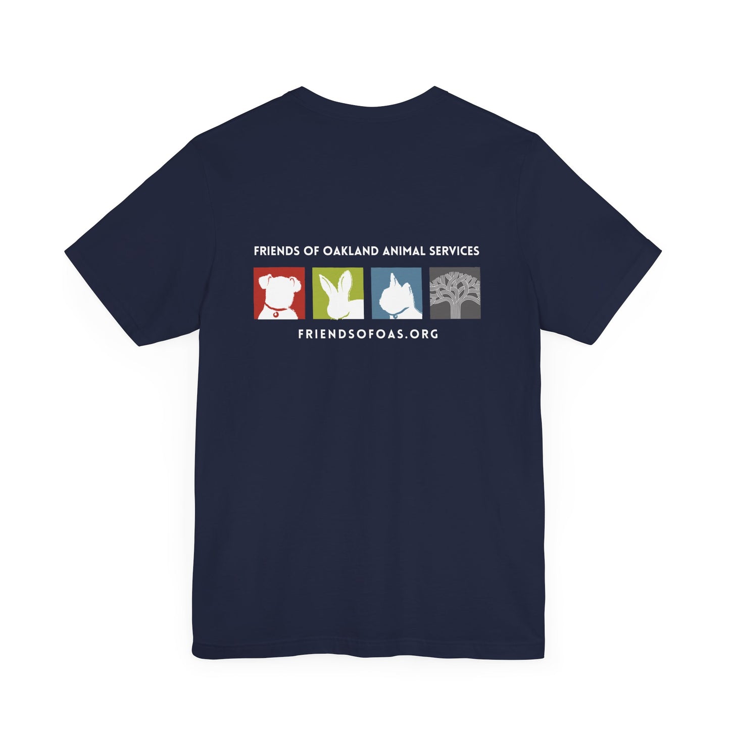 Back-Printed FOAS Logo - Unisex Short Sleeve Tee
