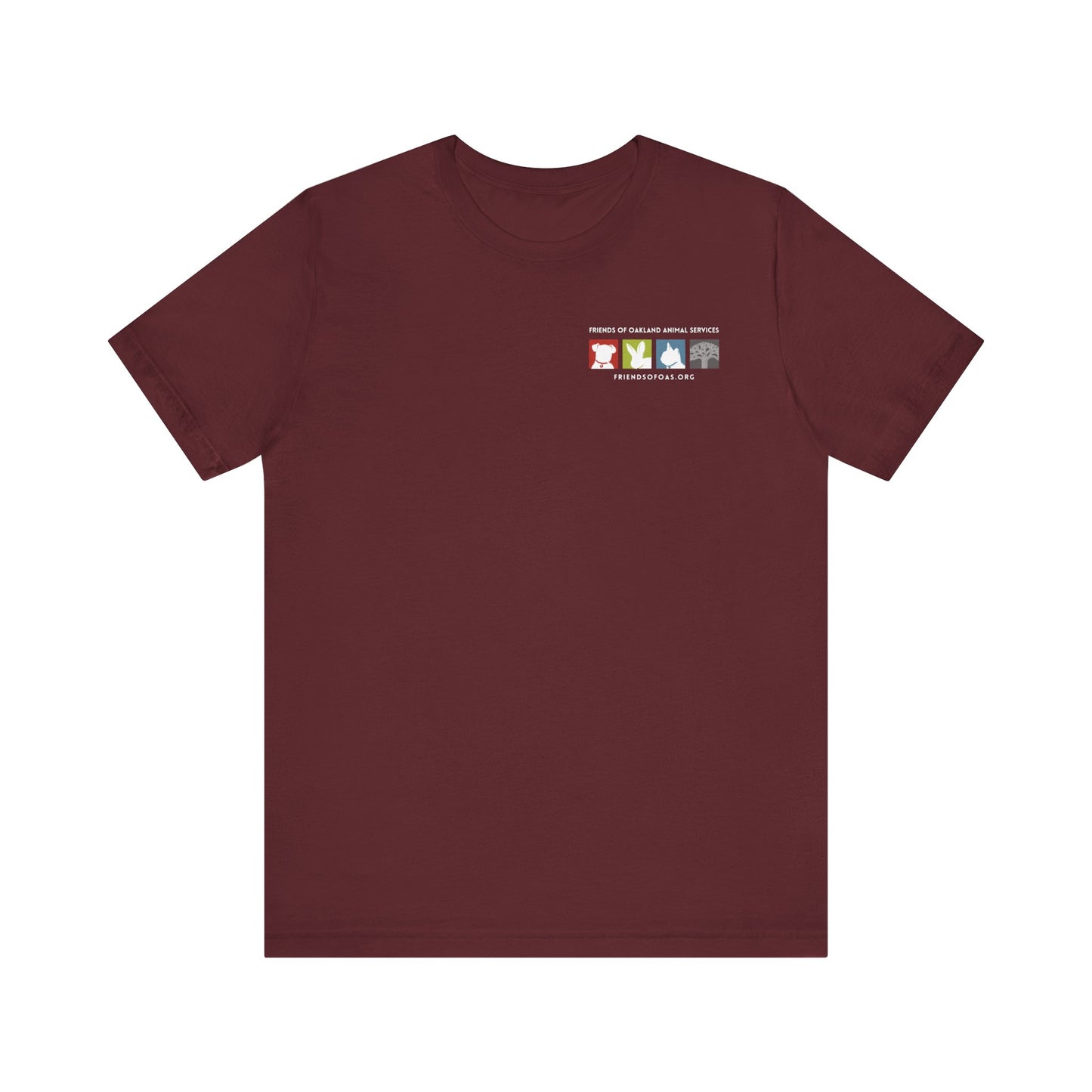Back-Printed FOAS Logo - Unisex Short Sleeve Tee