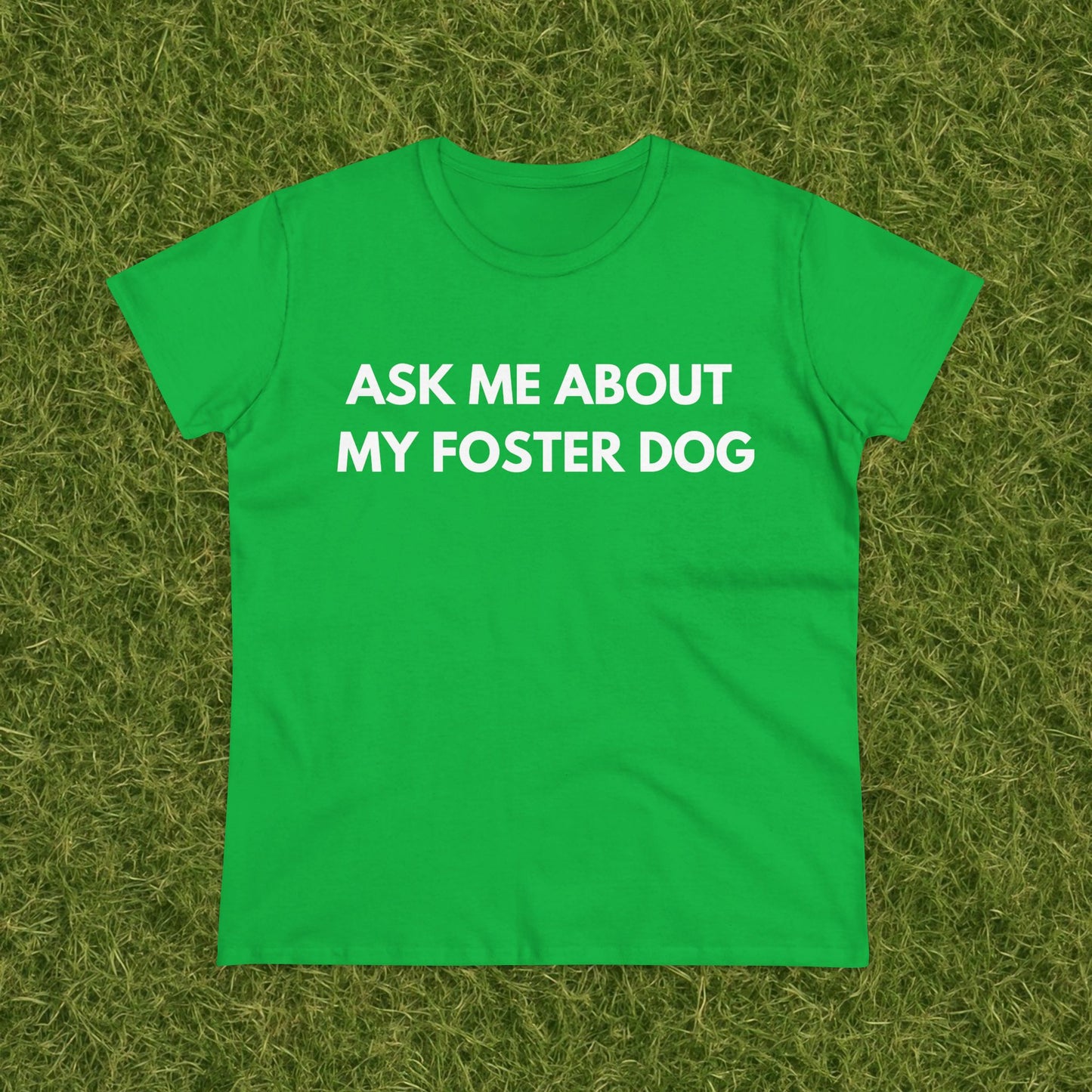 Ask Me -- Women's Midweight Cotton Tee