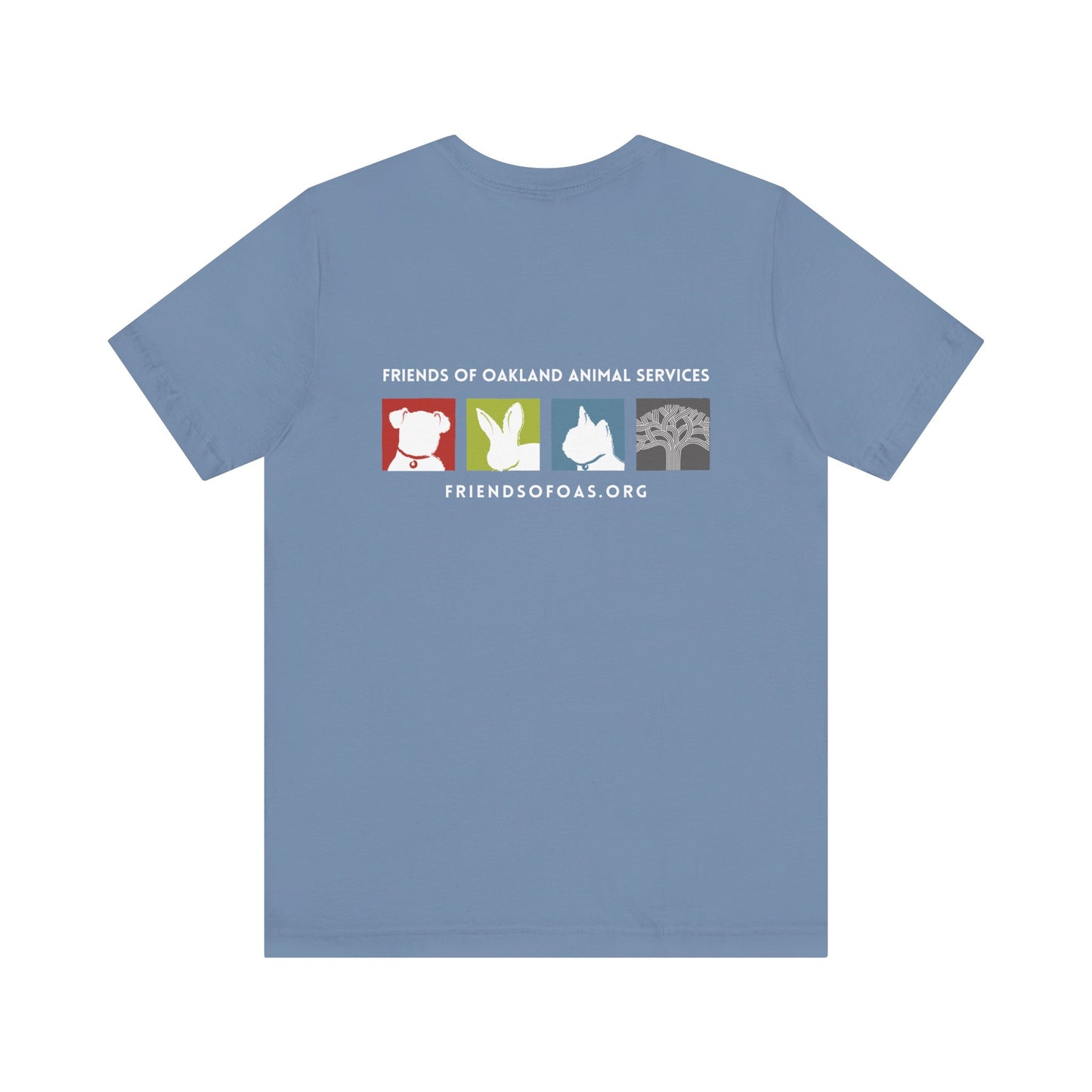 Back-Printed FOAS Logo - Unisex Short Sleeve Tee