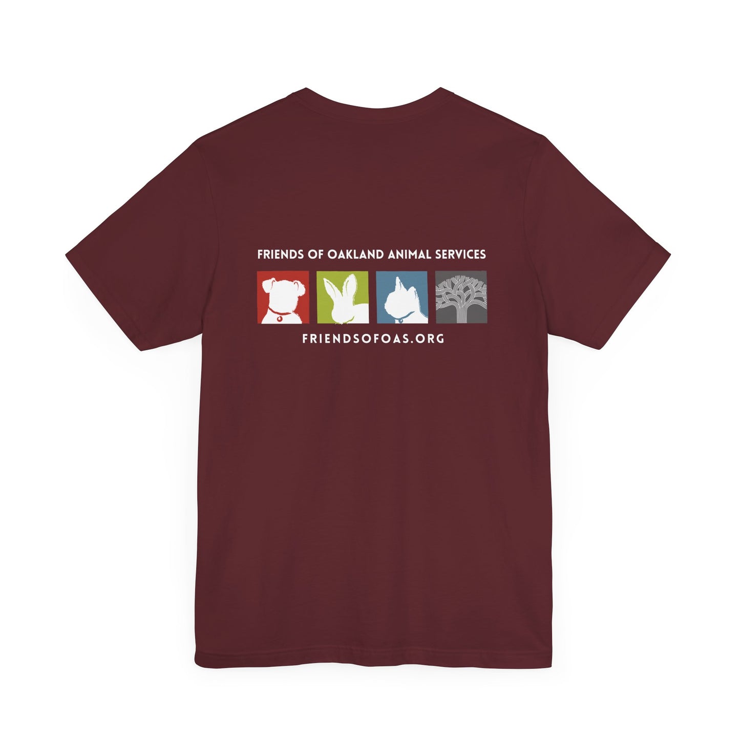 Back-Printed FOAS Logo - Unisex Short Sleeve Tee