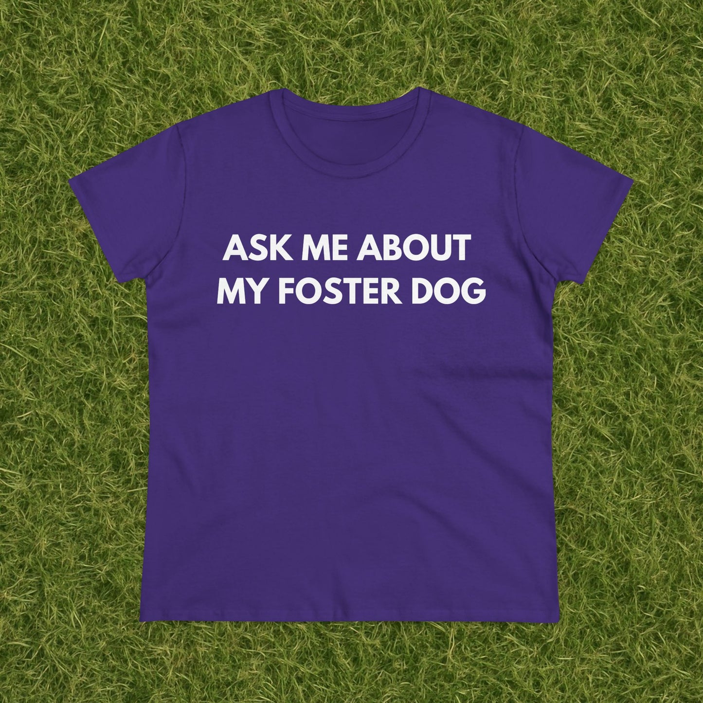 Ask Me -- Women's Midweight Cotton Tee