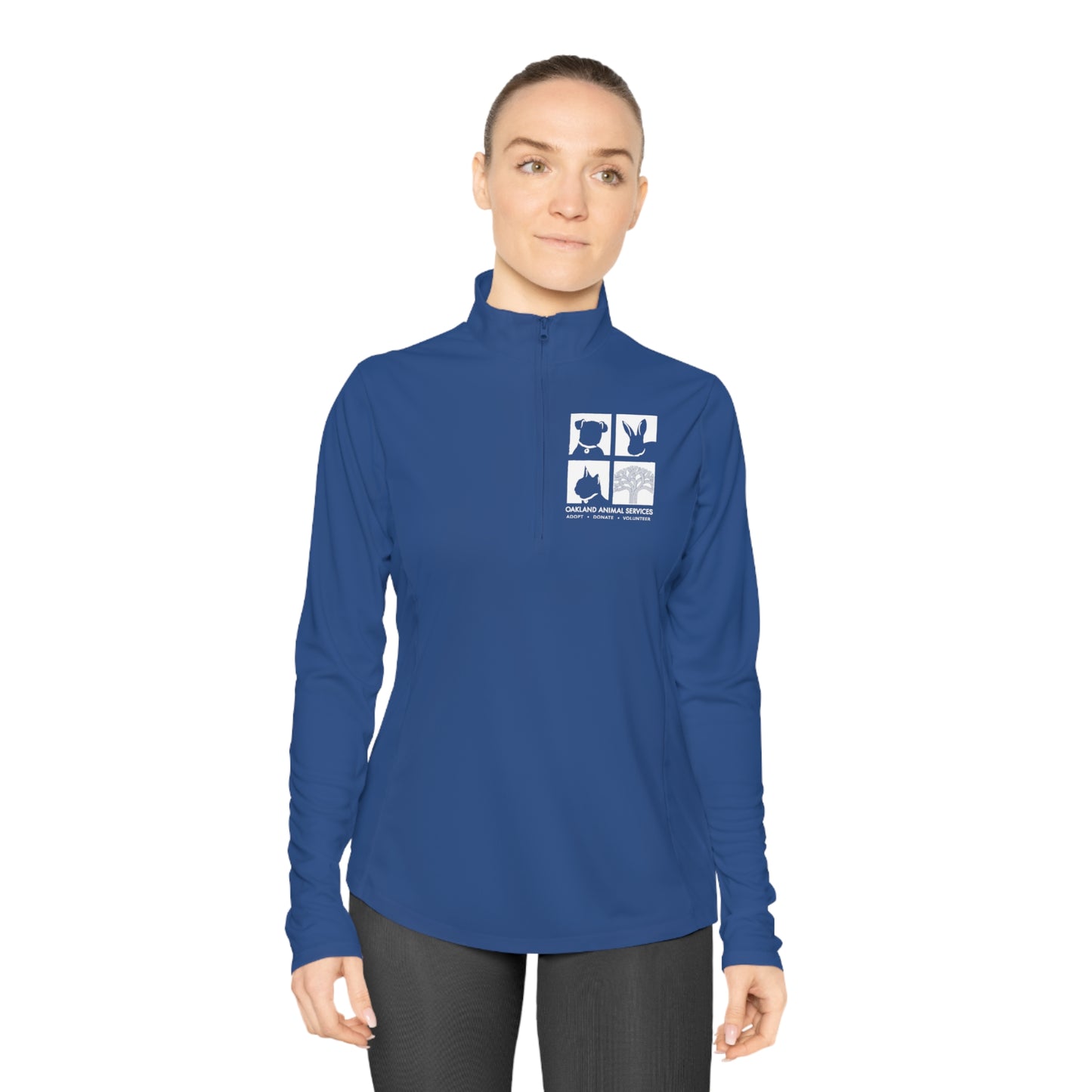 OAS Logo Ladies Quarter-Zip Pullover