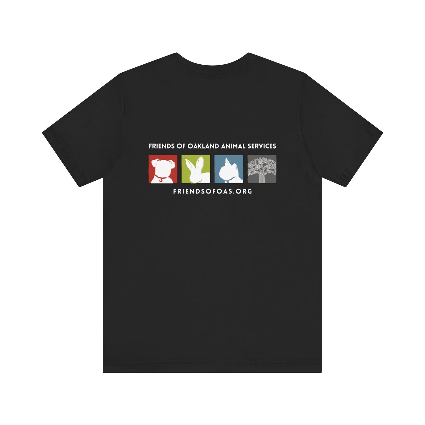 Back-Printed FOAS Logo - Unisex Short Sleeve Tee
