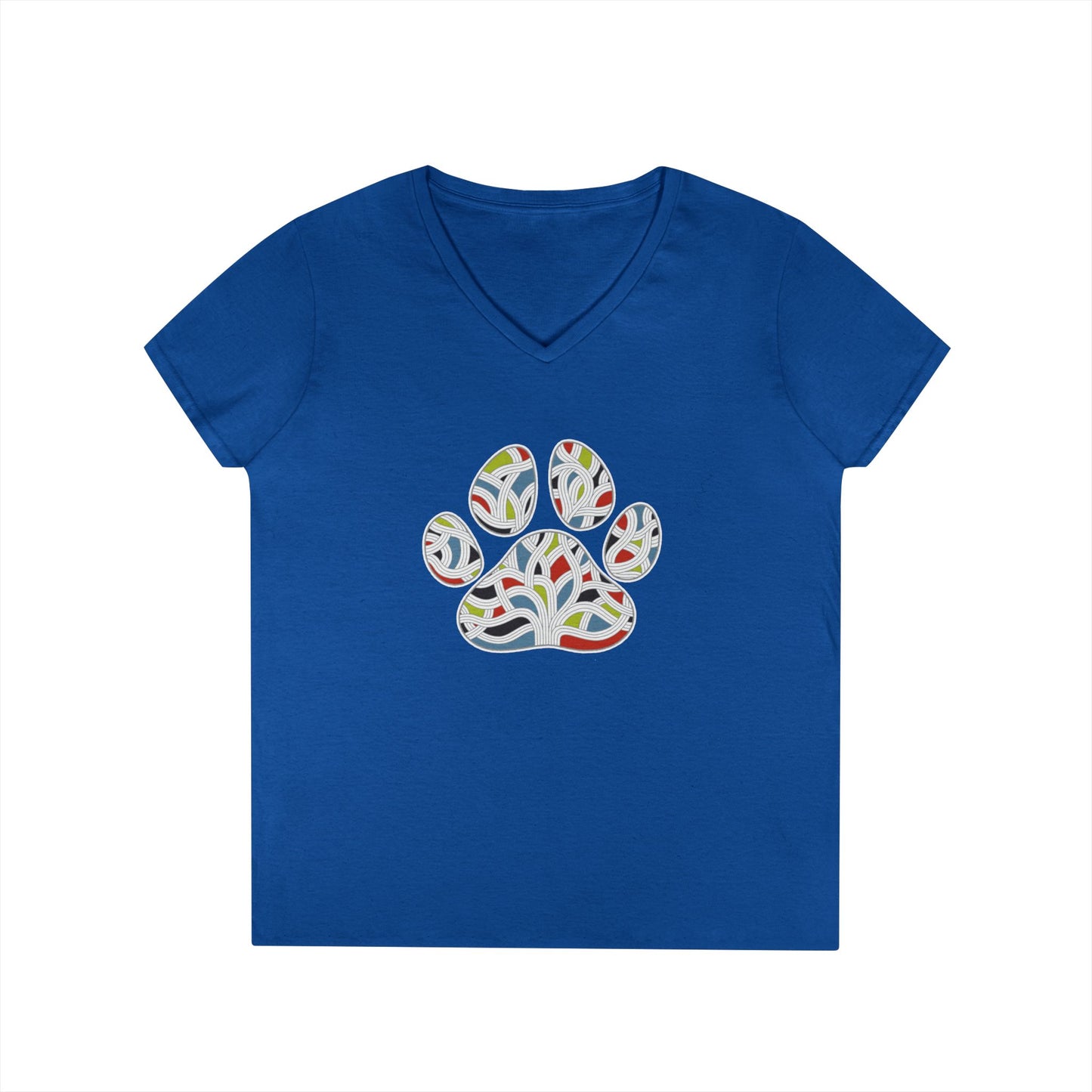 Pawsitively Oakland Ladies' V-Neck T-Shirt