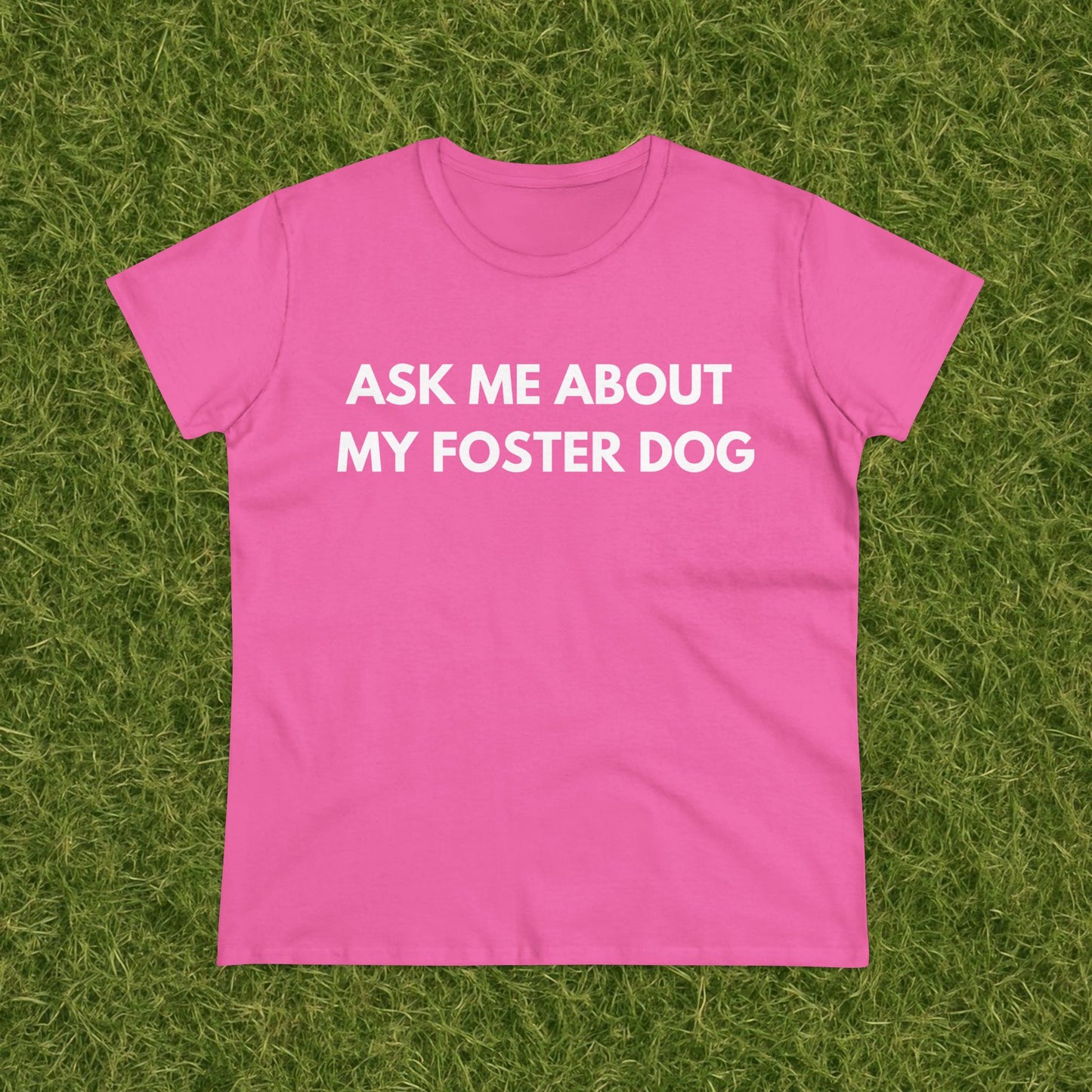 Ask Me -- Women's Midweight Cotton Tee