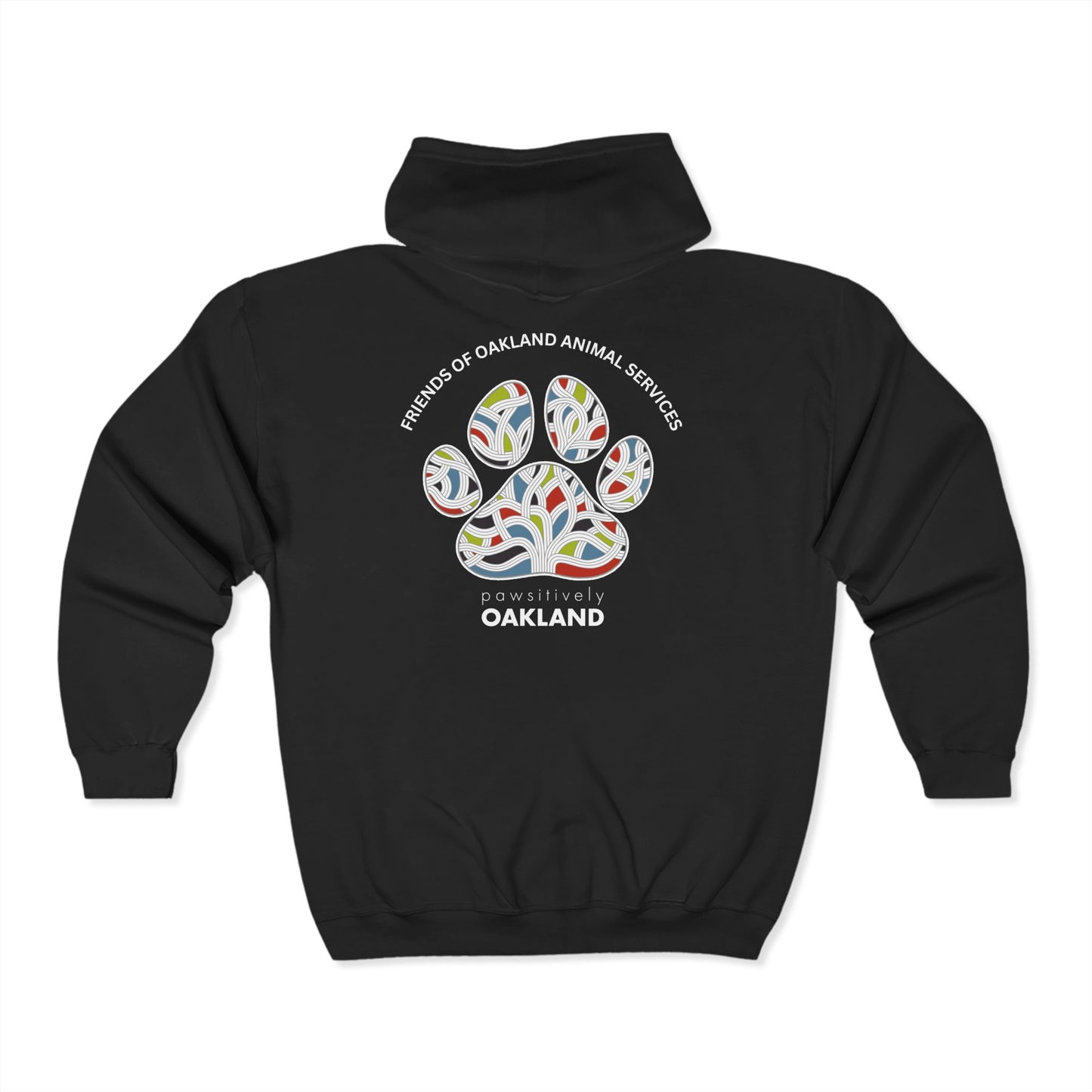 Pawsitively Oakland Unisex Heavy Blend™ Full Zip Hooded Sweatshirt