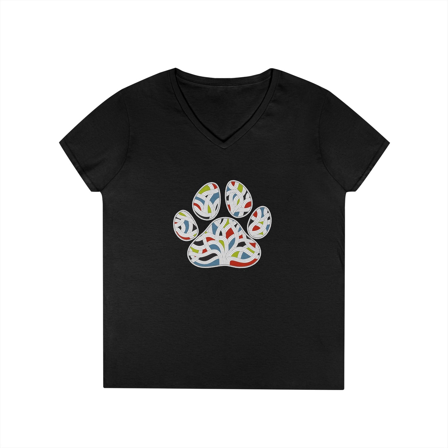 Pawsitively Oakland Ladies' V-Neck T-Shirt