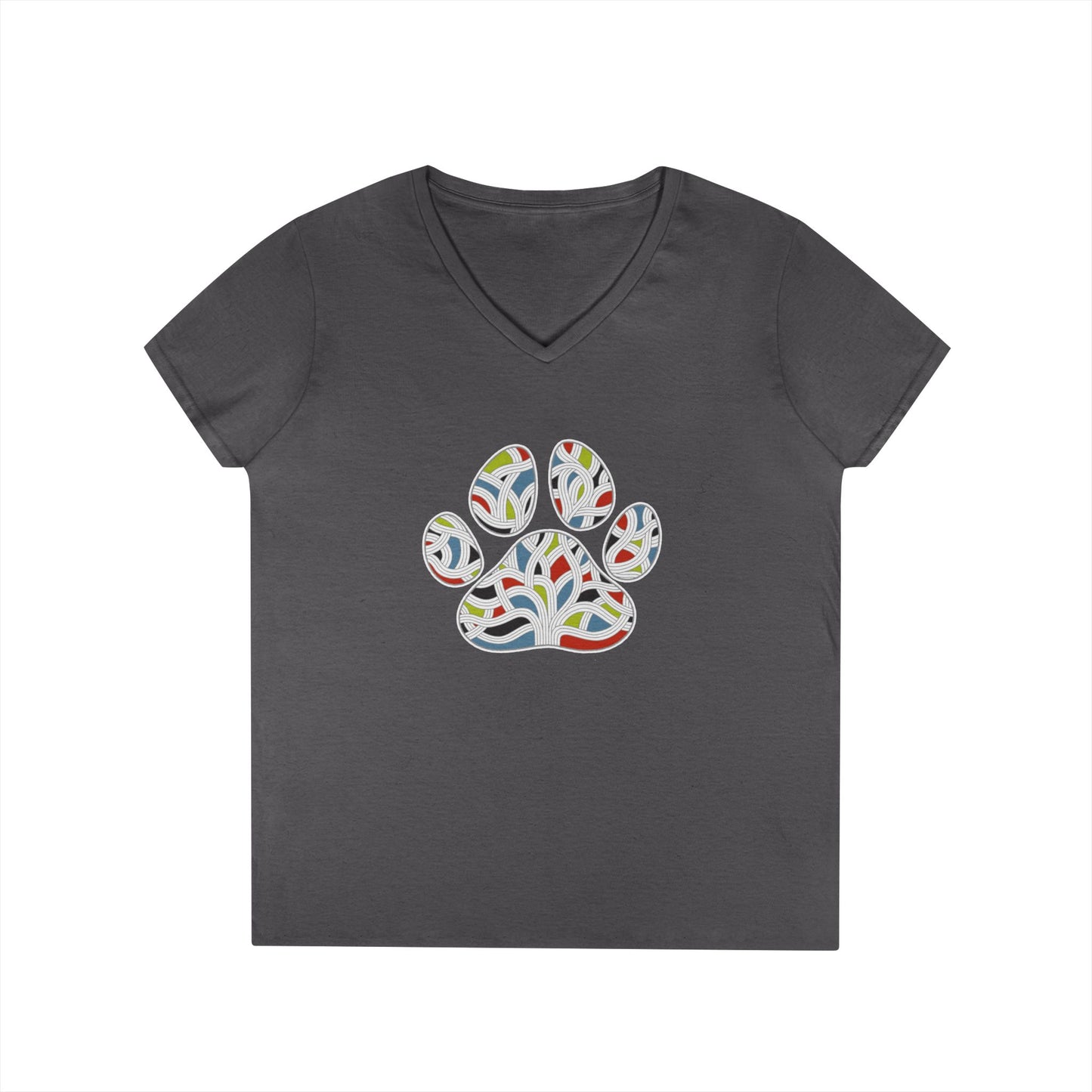 Pawsitively Oakland Ladies' V-Neck T-Shirt