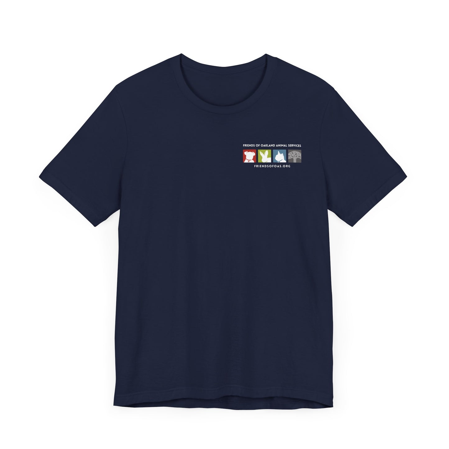 Back-Printed FOAS Logo - Unisex Short Sleeve Tee