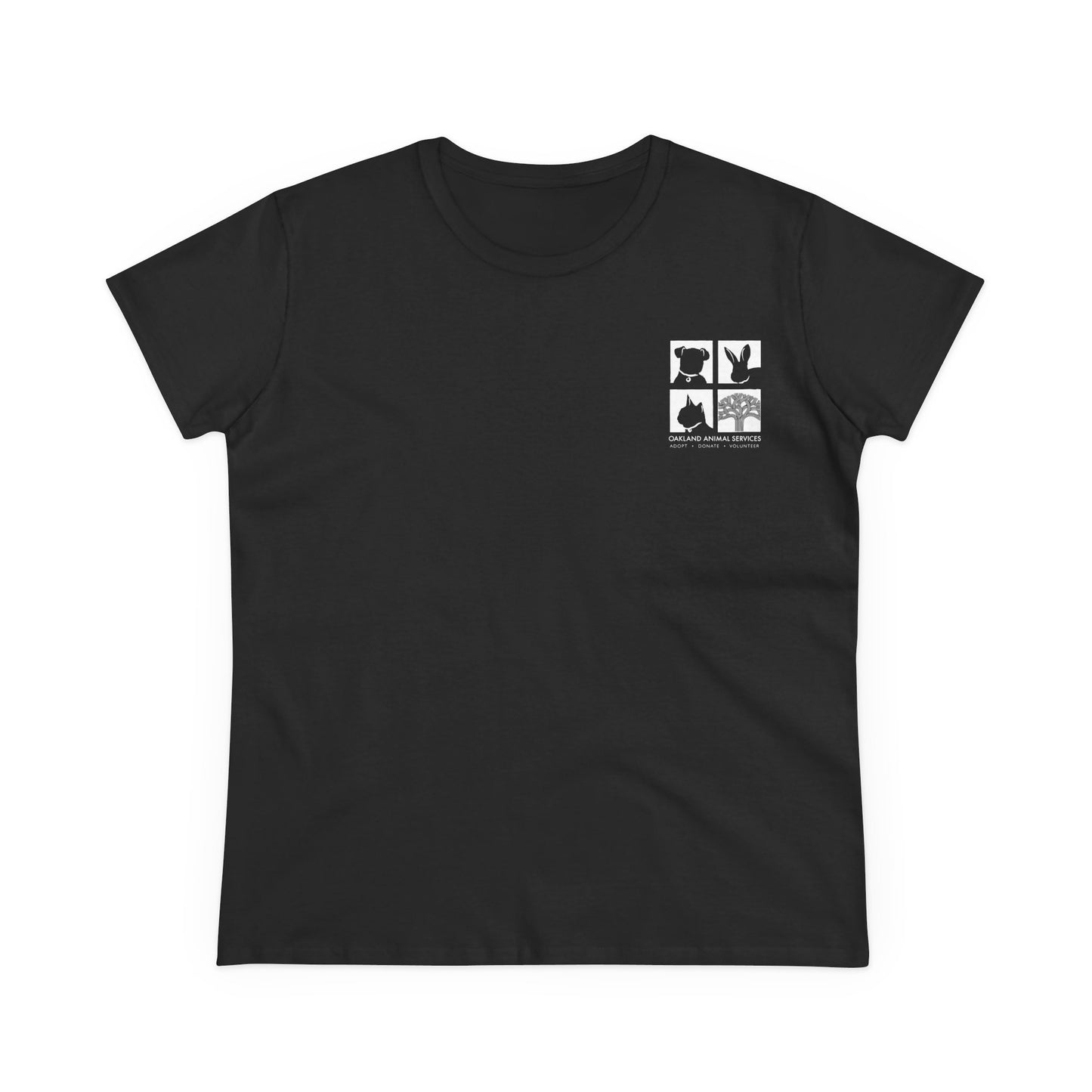 Cat Love - Women's Cotton Cat Rescue Back Printed Tee - Support Animal Services
