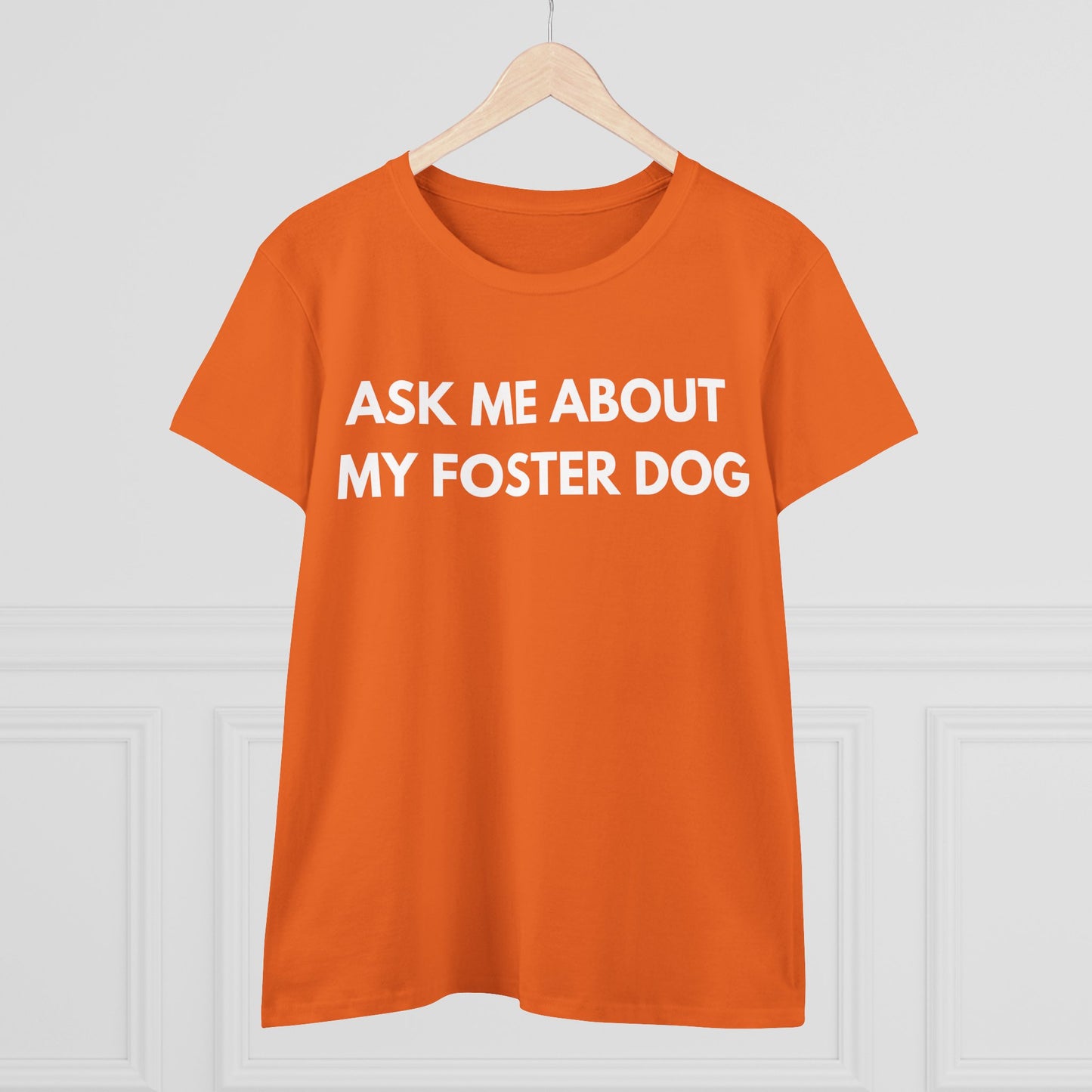 Ask Me -- Women's Midweight Cotton Tee