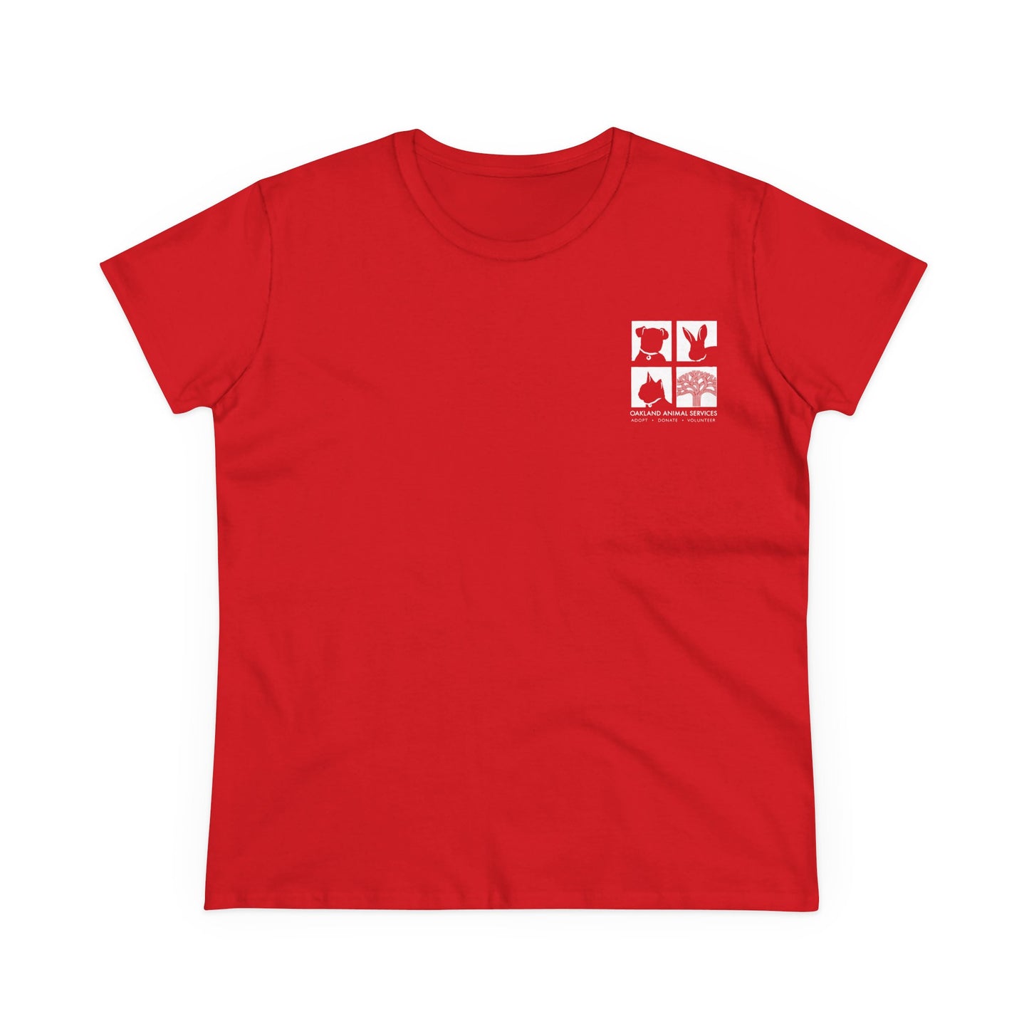 Cat Love - Women's Cotton Cat Rescue Back Printed Tee - Support Animal Services