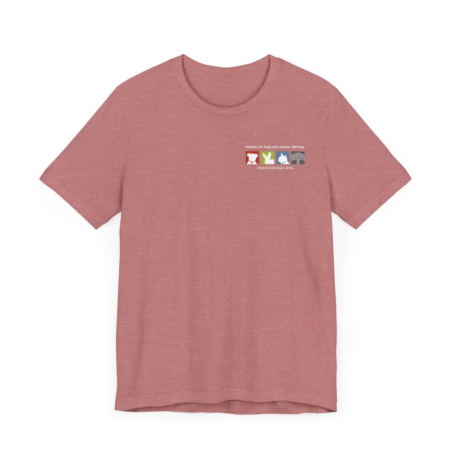 Back-Printed FOAS Logo - Unisex Short Sleeve Tee