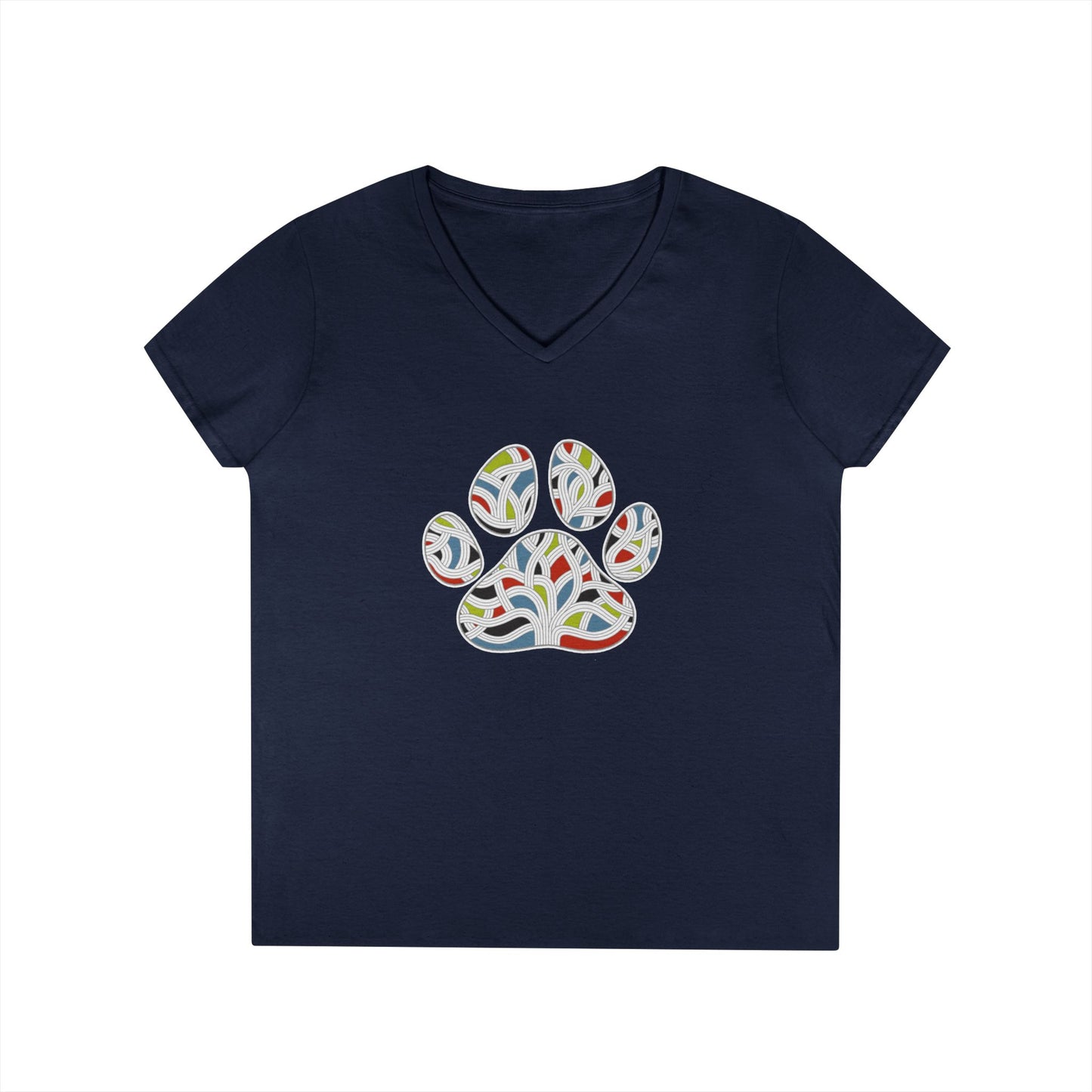 Pawsitively Oakland Ladies' V-Neck T-Shirt