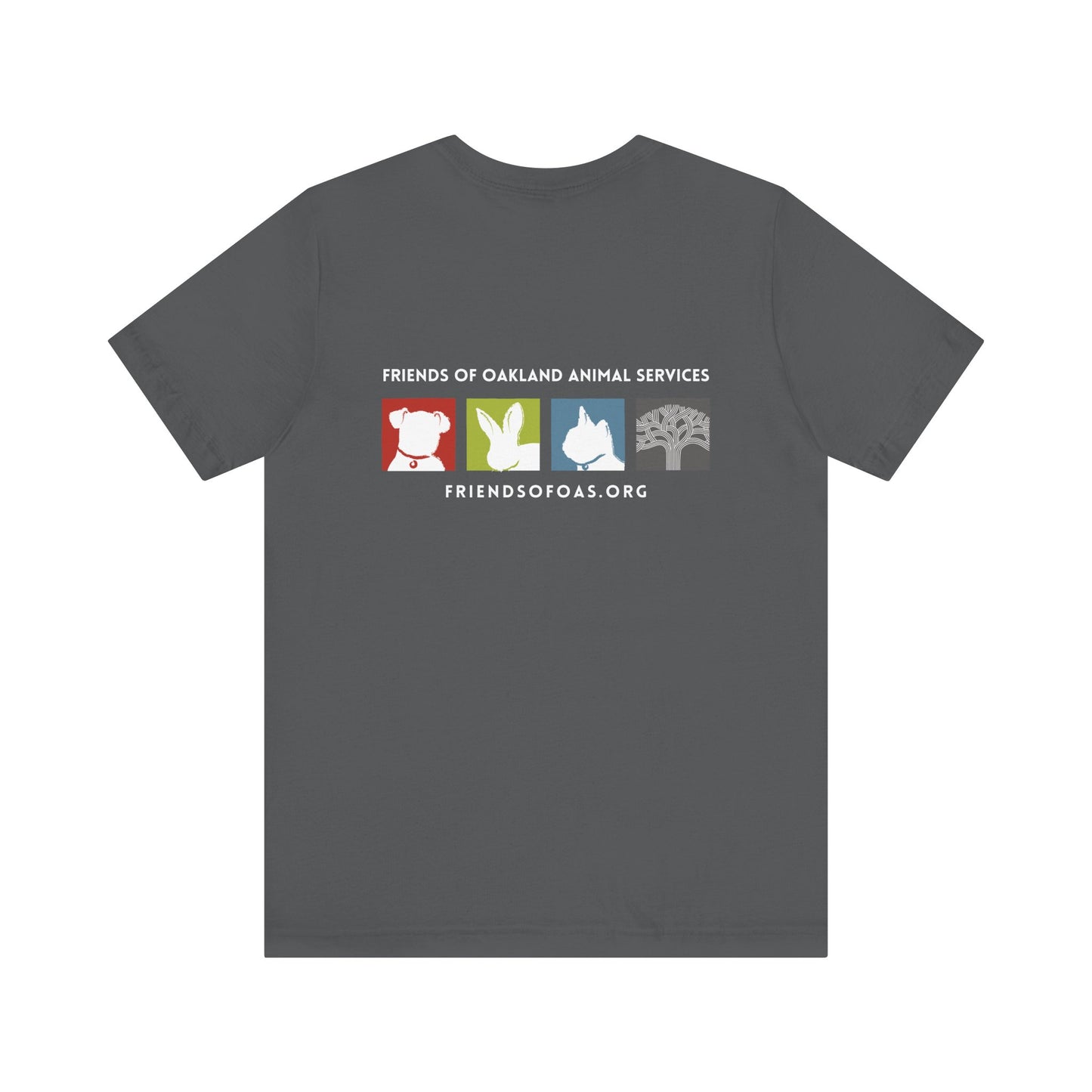 Back-Printed FOAS Logo - Unisex Short Sleeve Tee